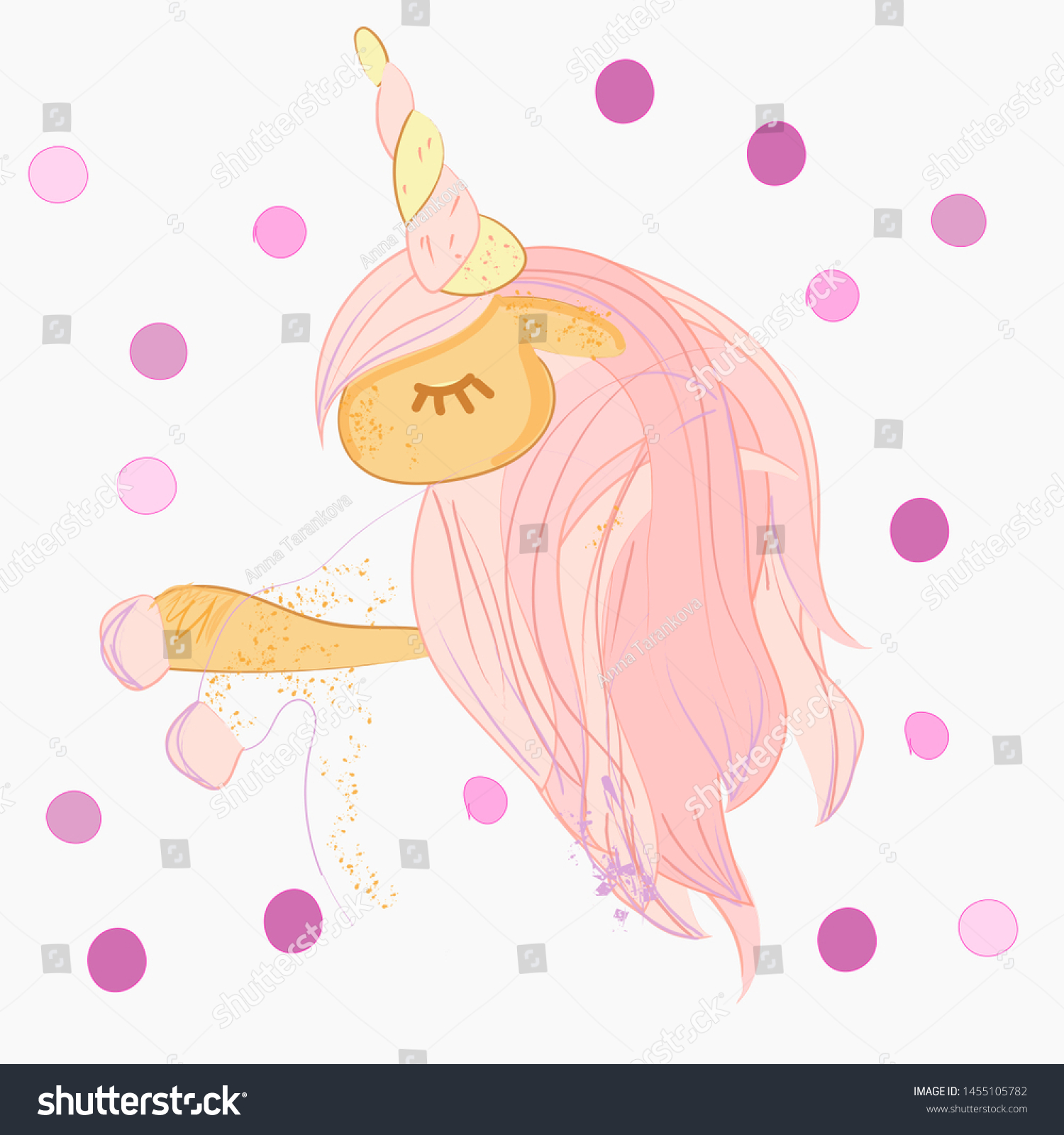 SVG of Cute cartoon little white baby horse with pink hair, beautiful pony princess character, vector illustration isolated on white.Magic cute baby unicorn, my little princess quote poster, greeting card, v svg