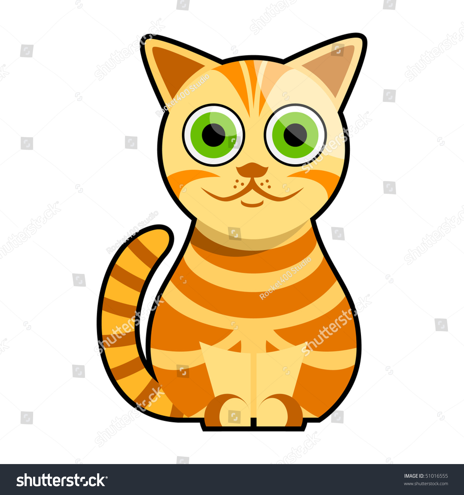 Cute Cat Illustration - 51016555 : Shutterstock
