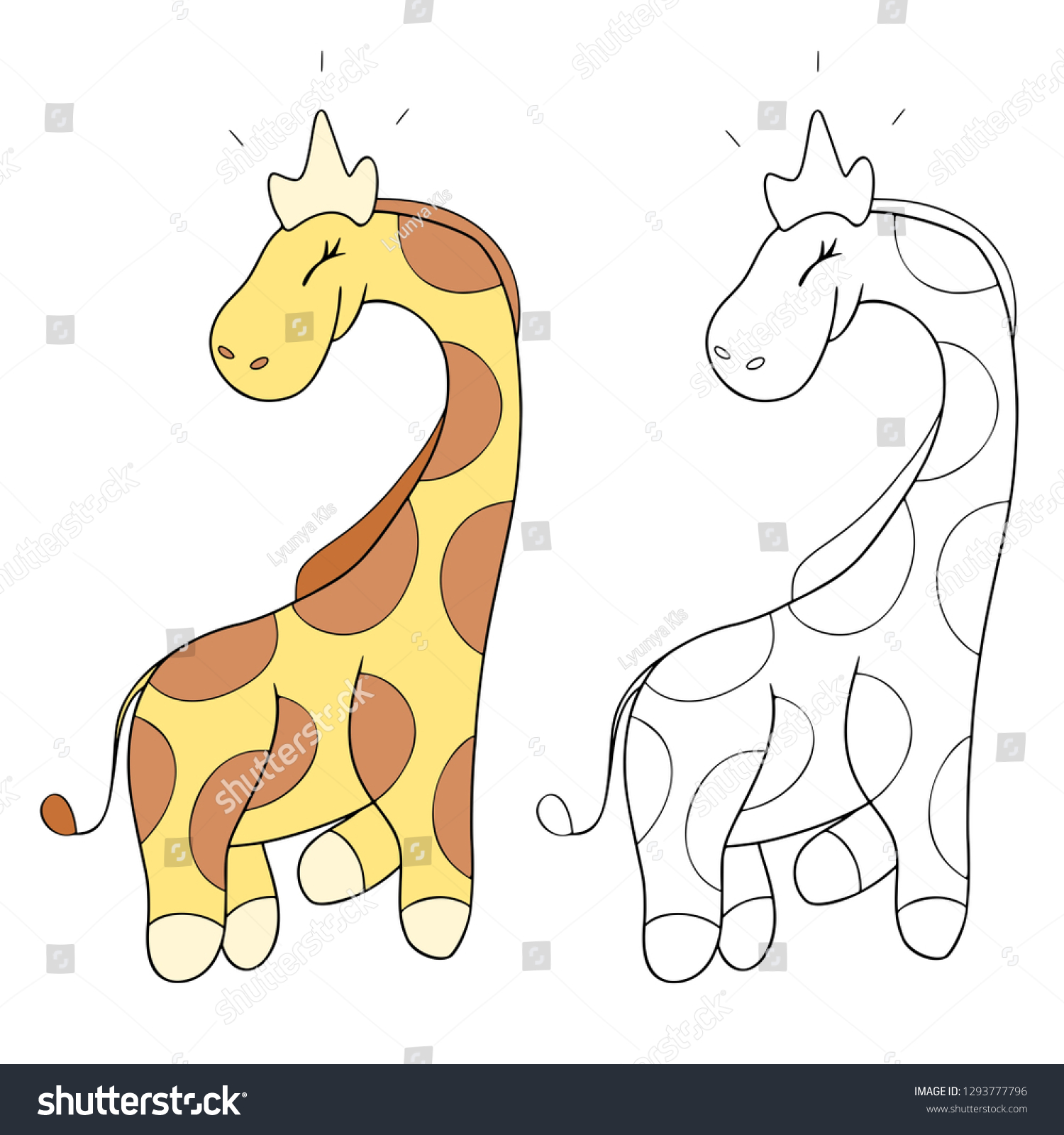 Birthday Giraffee Coloring Pages - 1 : Hence they really enjoy filling