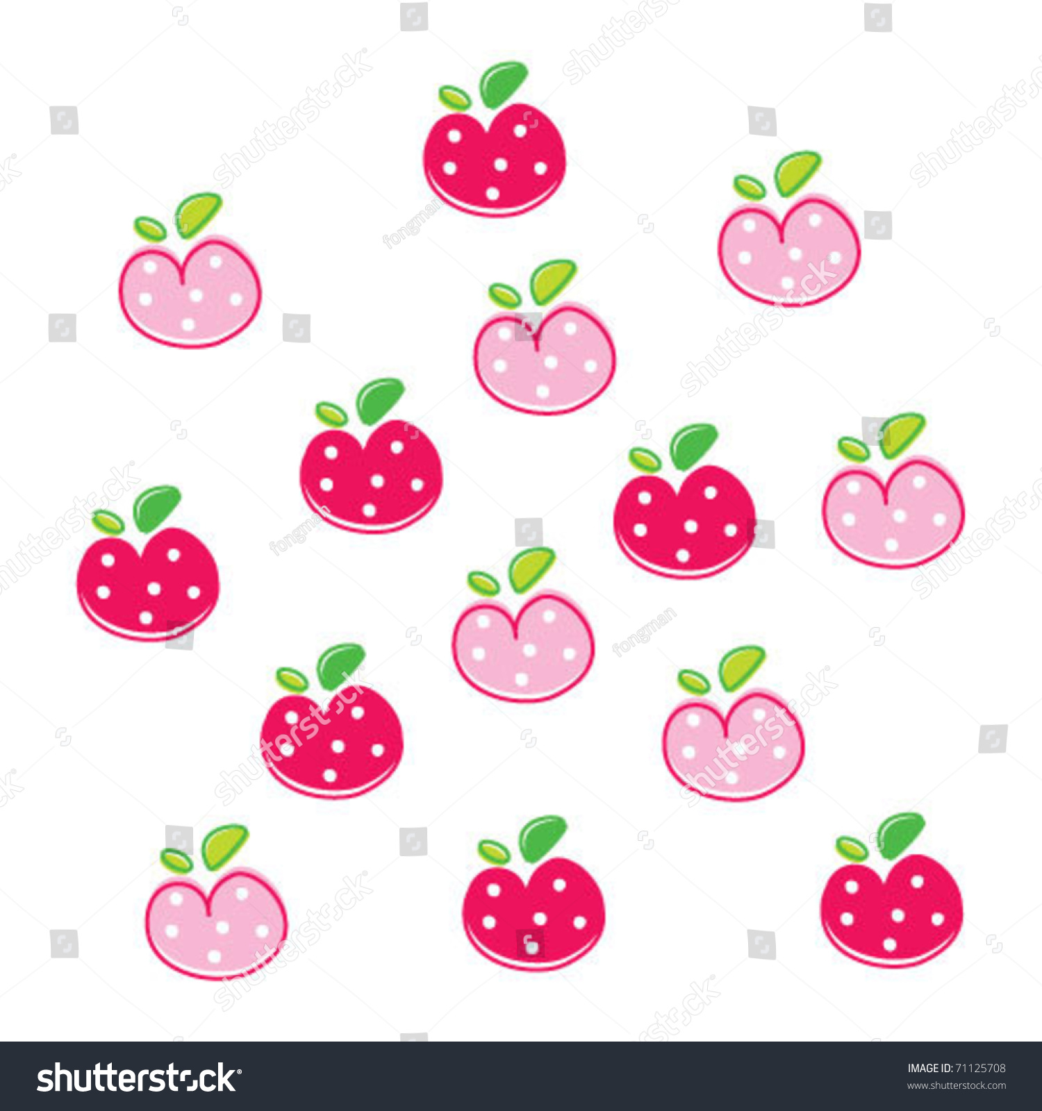 Cute Cherry Wallpaper Vectores En Stock 71125708 - Shutterstock