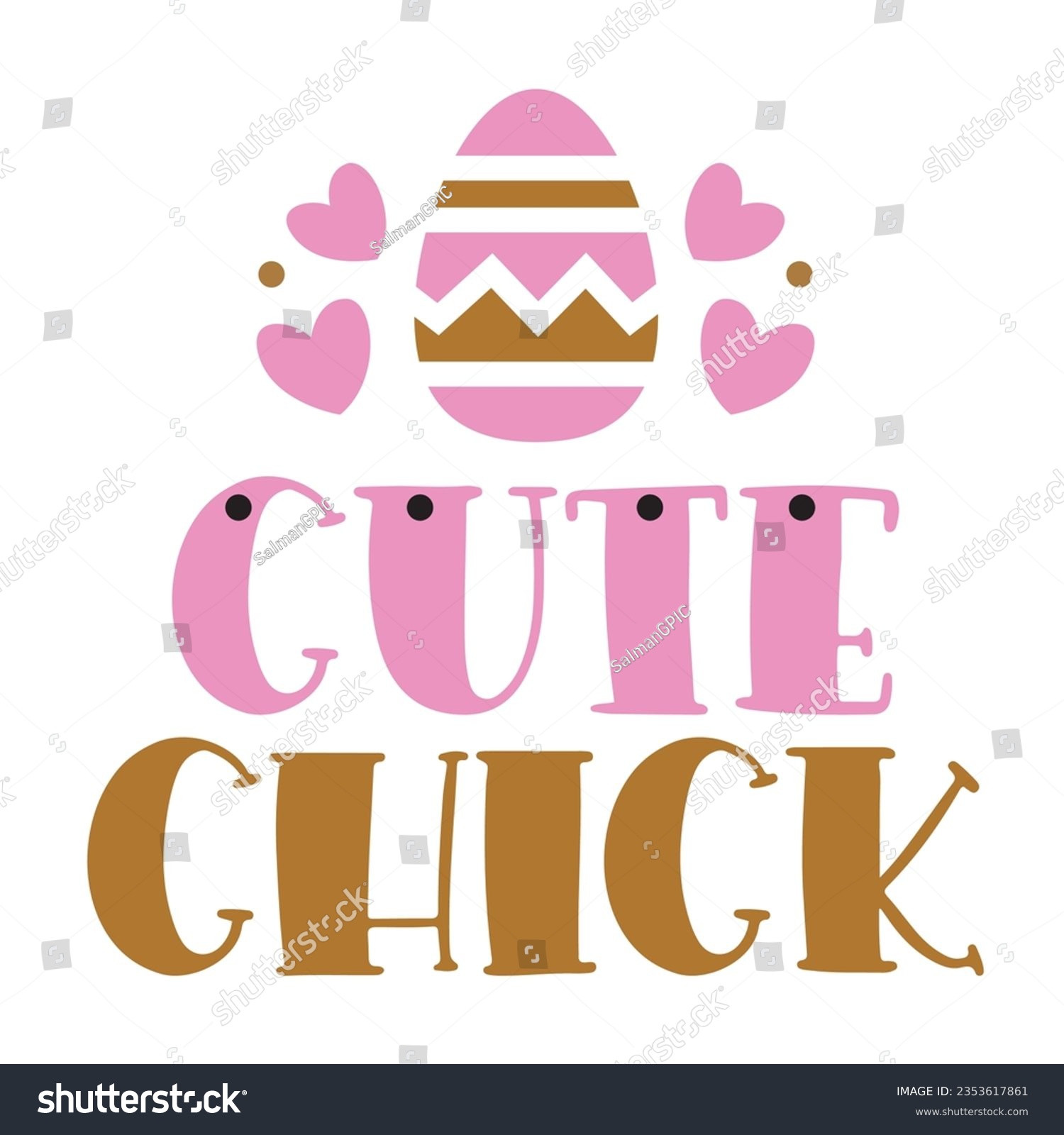 SVG of Cute Chick. Design print for t shirt, pin label, badges, sticker, greeting card, banner. Vector illustration. svg