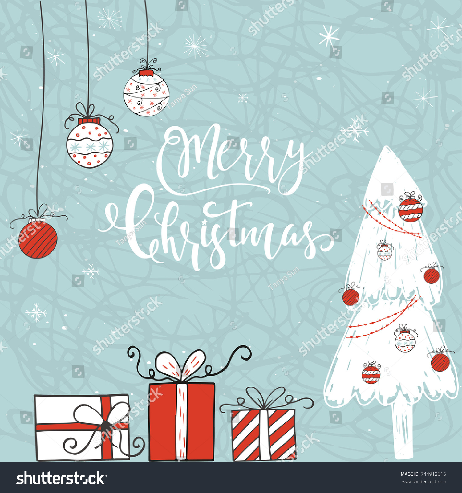 Cute Christmas Gift Card Lettering Quote Stock Vector (Royalty Throughout Merry Christmas Gift Certificate Templates