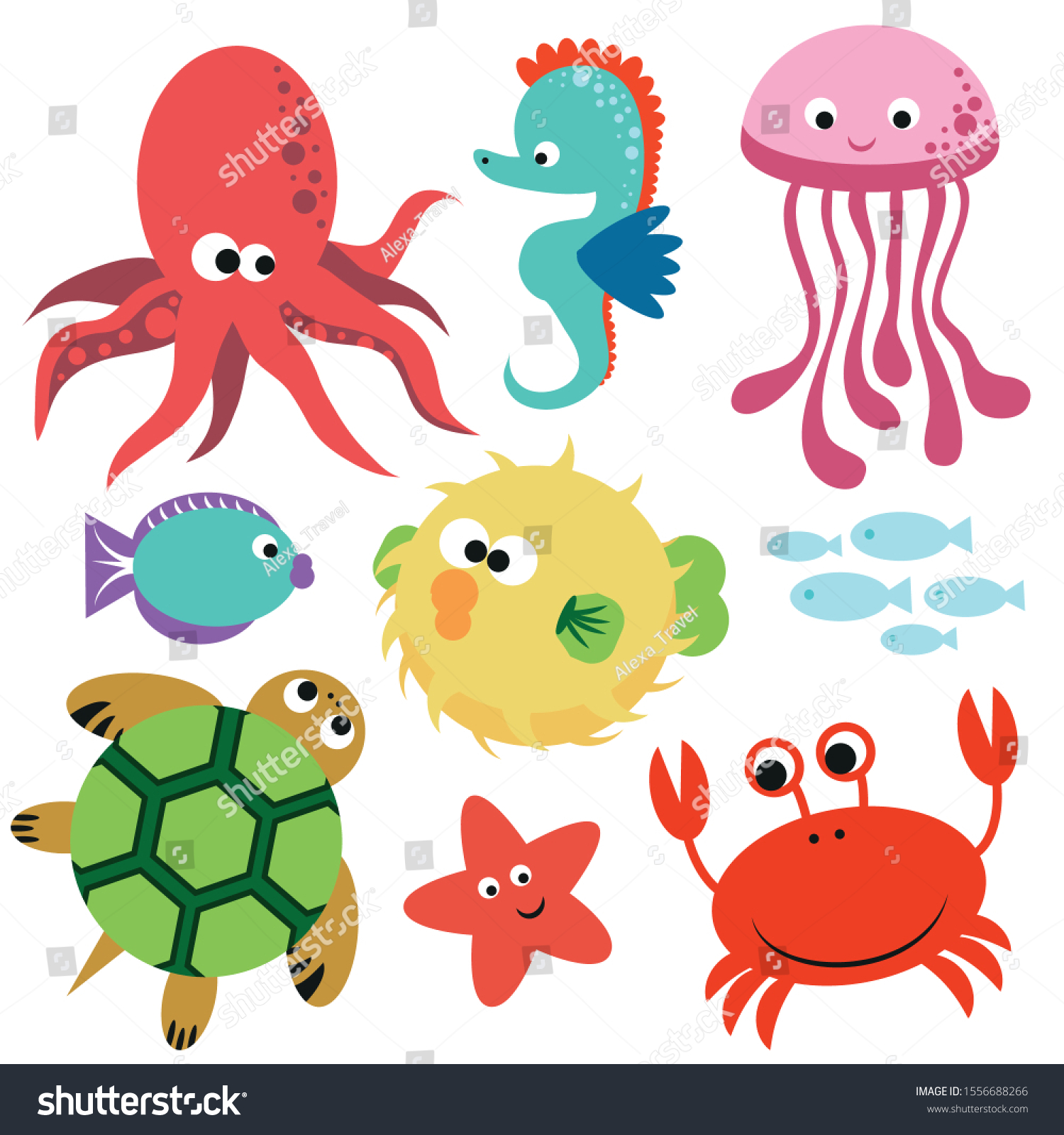 7 Sea Animala Images, Stock Photos & Vectors 