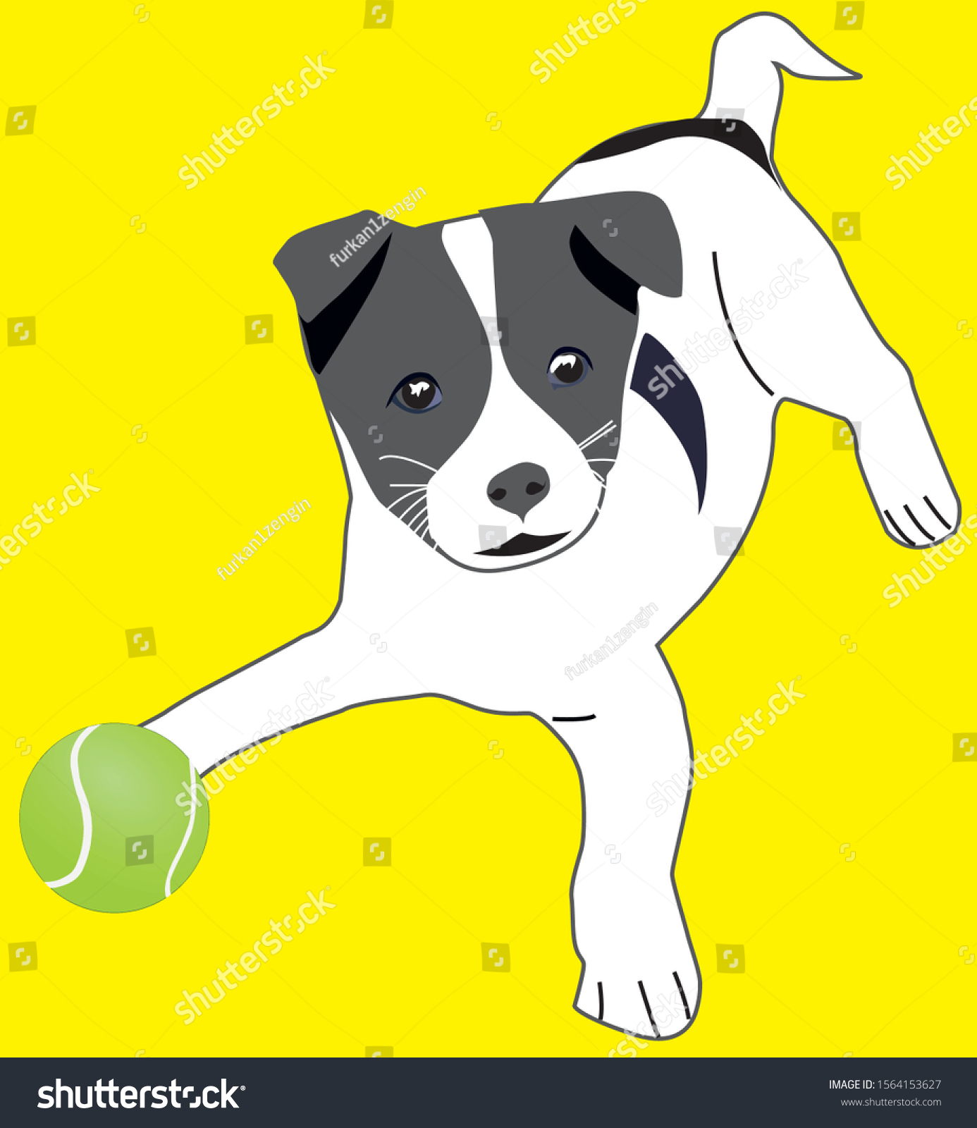 Cute Dog Drawing Puppy Stock Vector Royalty Free
