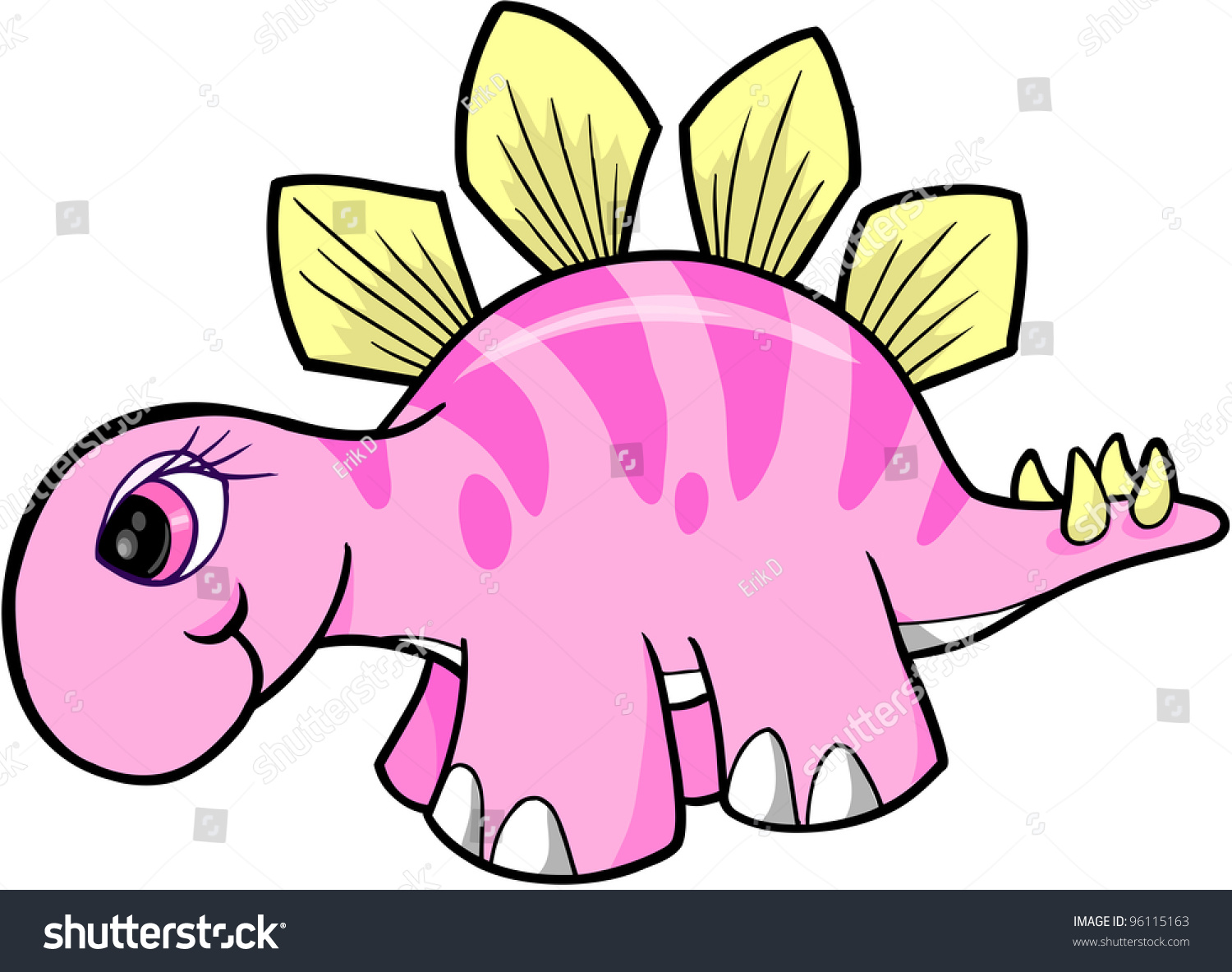 Uncategorized Cute Stegosaurus cute girl stegosaurus dinosaur vector illustration stock illustration