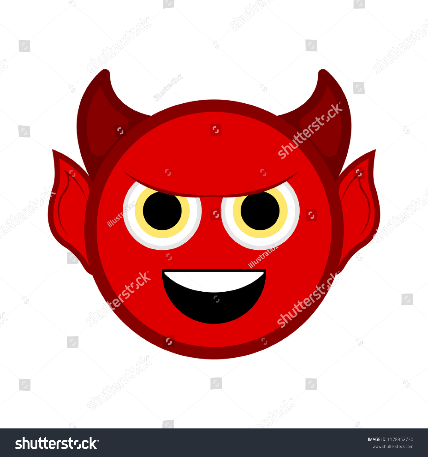 Cute Halloween Demon Cartoon Character Stock Vector (Royalty Free ...