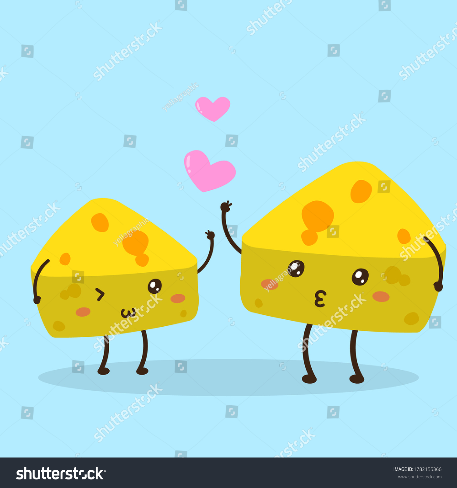 SVG of cute happy lovely cheese vector design, can be use to make poster svg