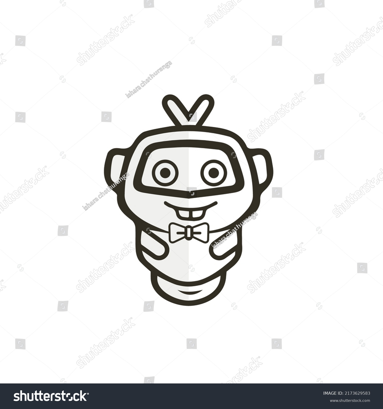 Cute Happy Robot Face Avatar Robot Stock Vector Royalty Free 2173629583 Shutterstock Cute Happy Robot Face Avatar Robot Stock Vector Royalty Free 2173629583 Shutterstock