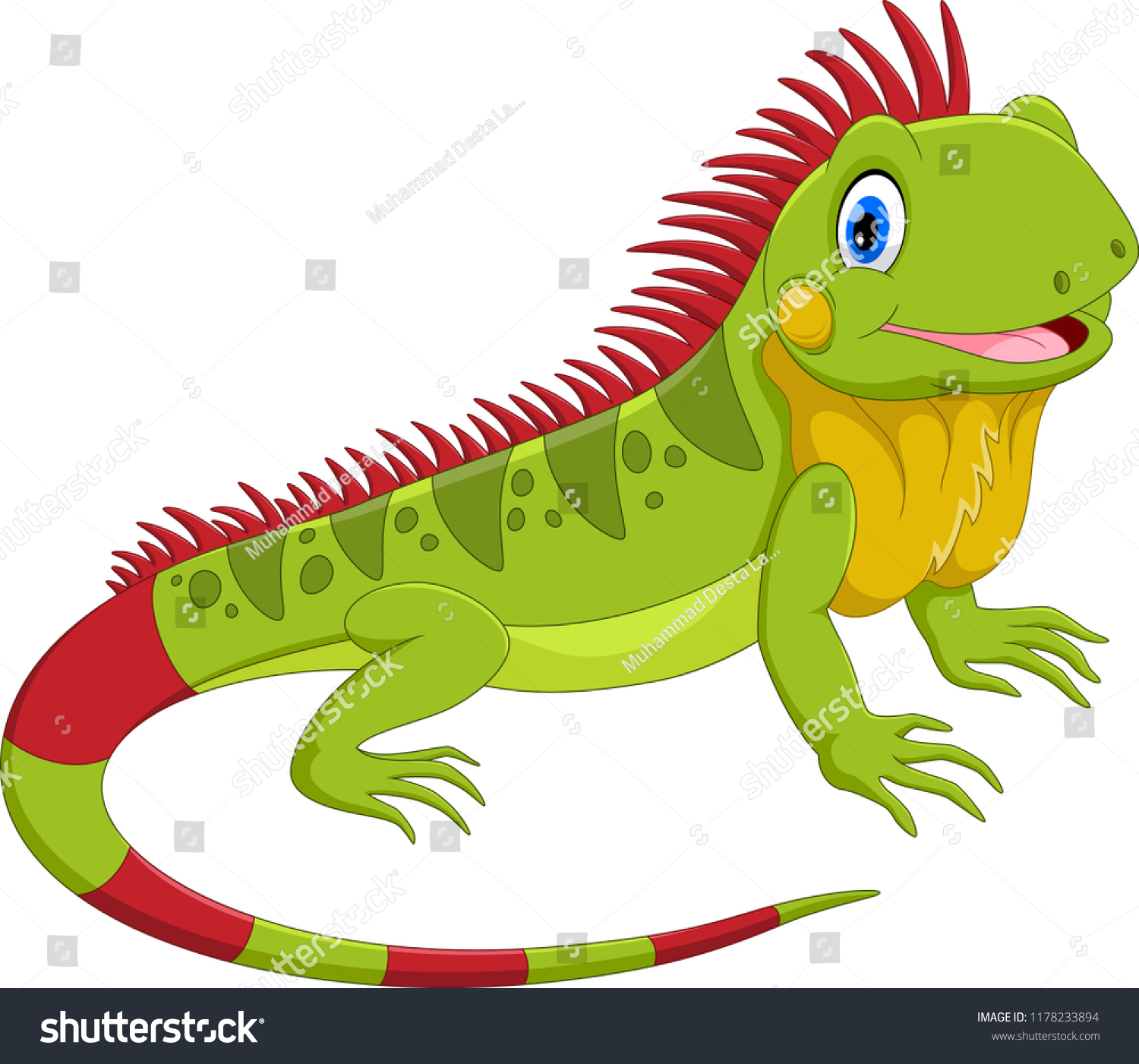 Iguana cartoon Images, Stock Photos & Vectors | Shutterstock