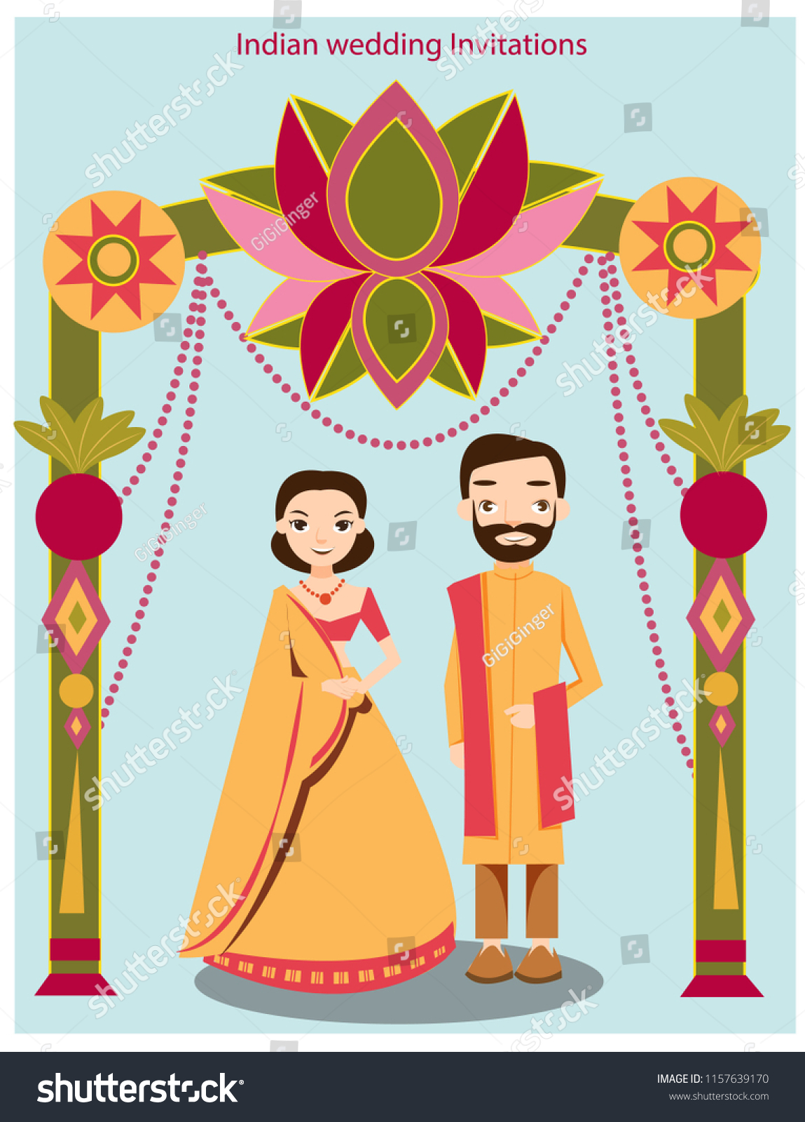 Mandap Indian Wedding Vector