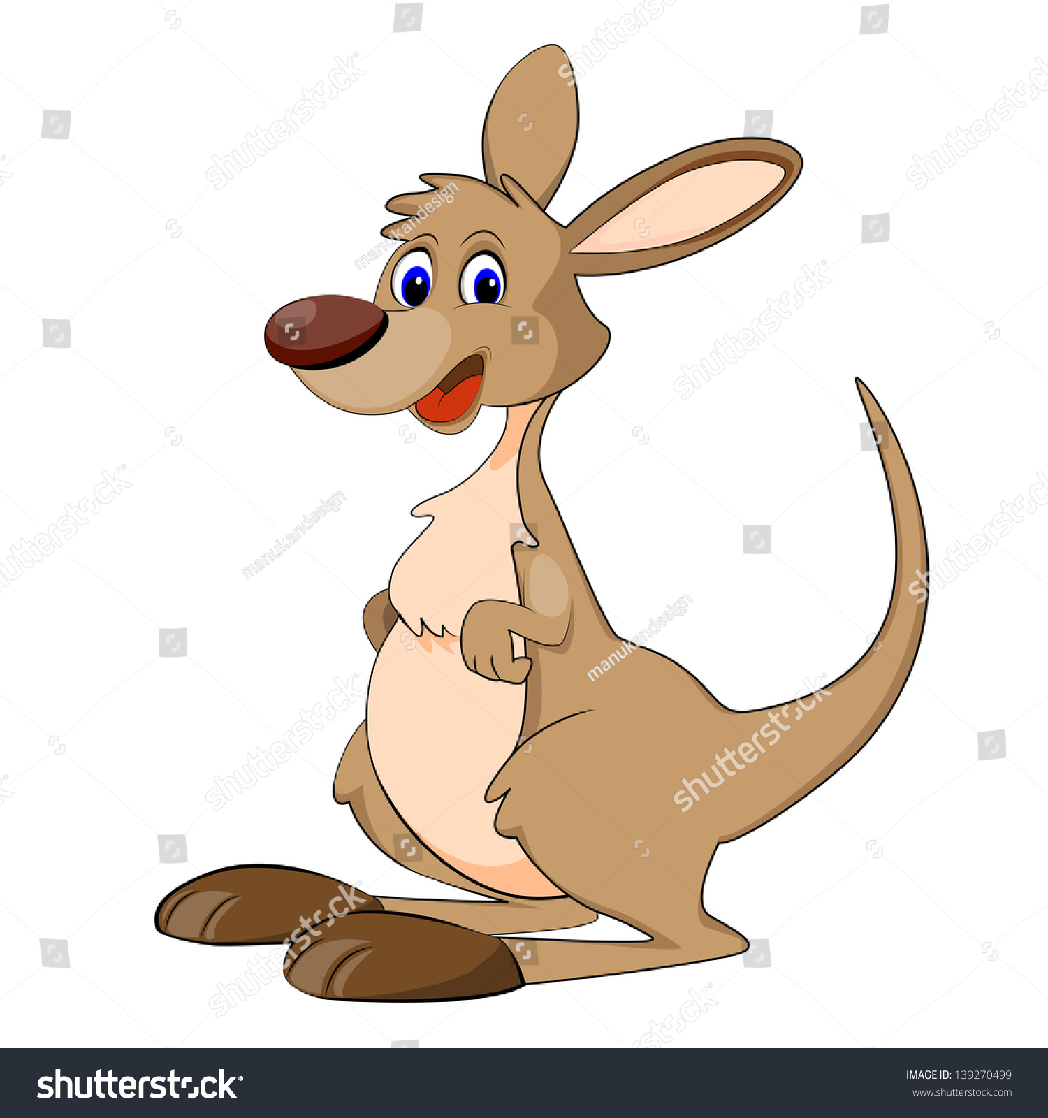 Cute Kangaroo Vector Of Illustration - 139270499 : Shutterstock