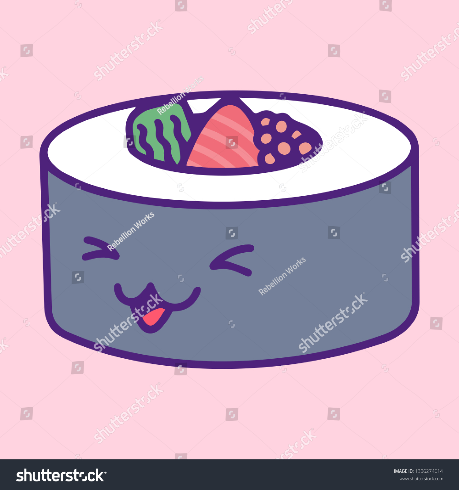 Cartoon Sushi Roll Drawing - jenevieves-blog