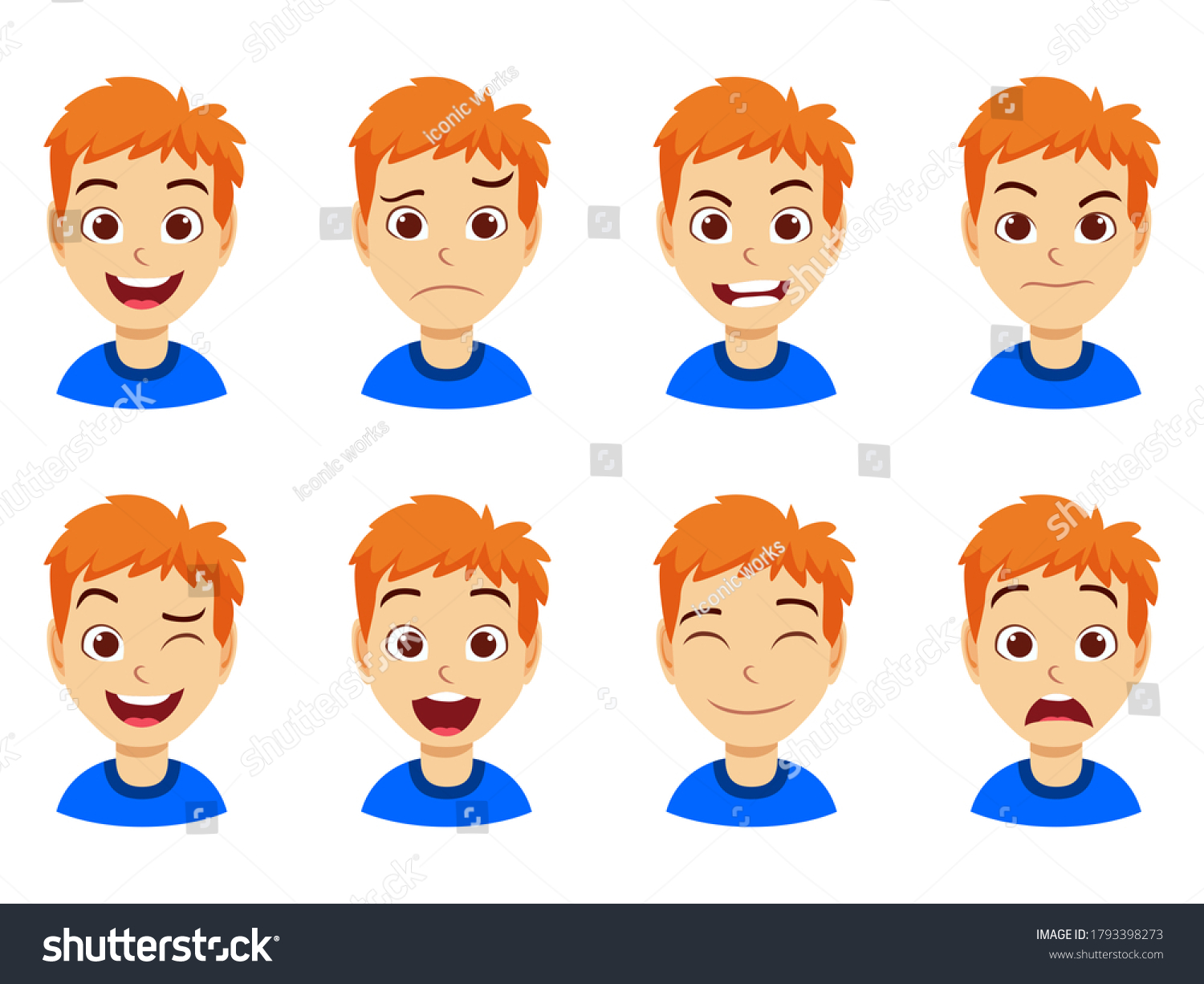 106,793 Facial expressions set Images, Stock Photos & Vectors ...