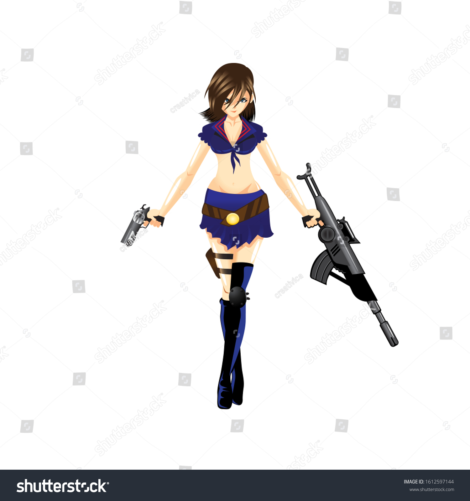 cute killer vector illustration anime manga stock vector royalty free 1612597144 https www shutterstock com image vector cute killer vector illustration anime manga 1612597144