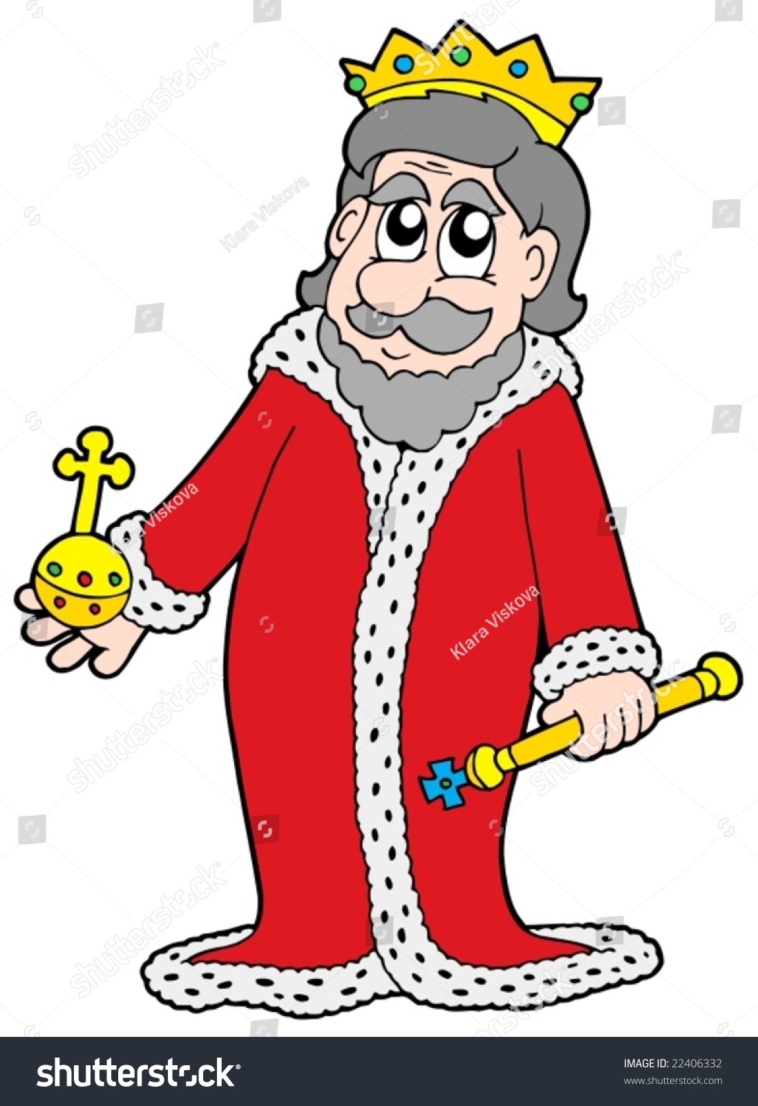 Cute King - Vector Illustration. - 22406332 : Shutterstock