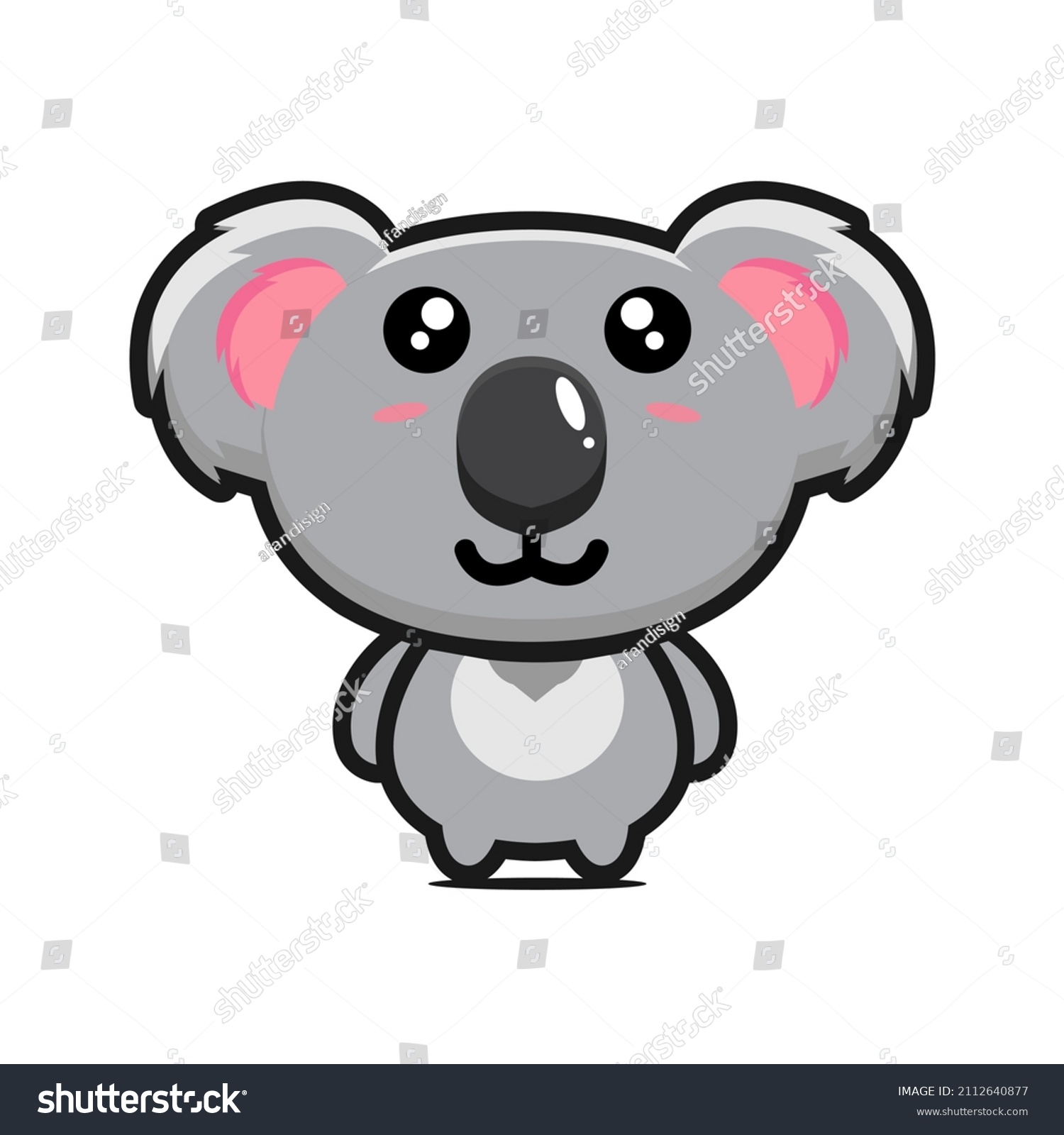 SVG of cute koala design cartoon free vector eps, cdr, ai, svg vector illustration graphic art svg