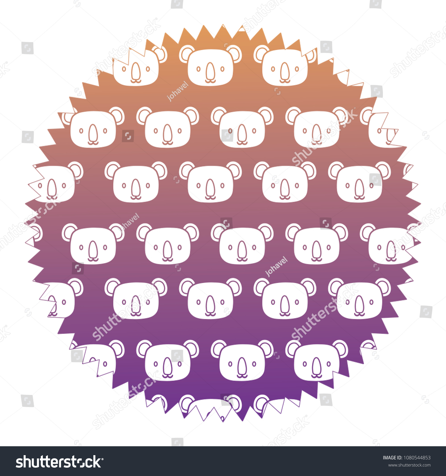 Cute Koalas Design Stock Vector (Royalty Free) 1080544853 | Shutterstock