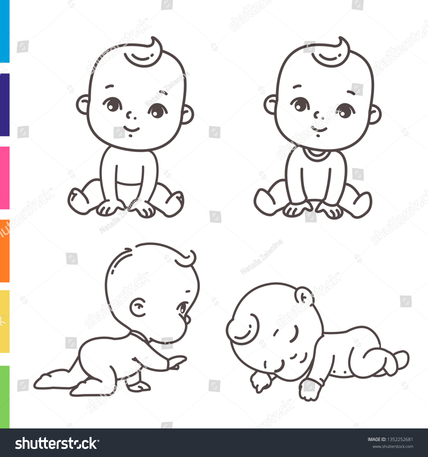 33,204 Baby boy outline Images, Stock Photos & Vectors | Shutterstock