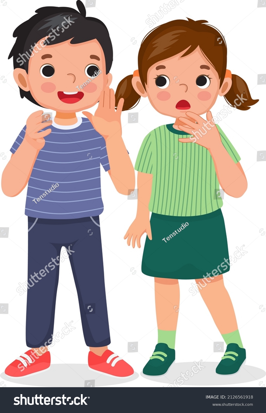 499 Boys whispering Stock Illustrations, Images & Vectors | Shutterstock