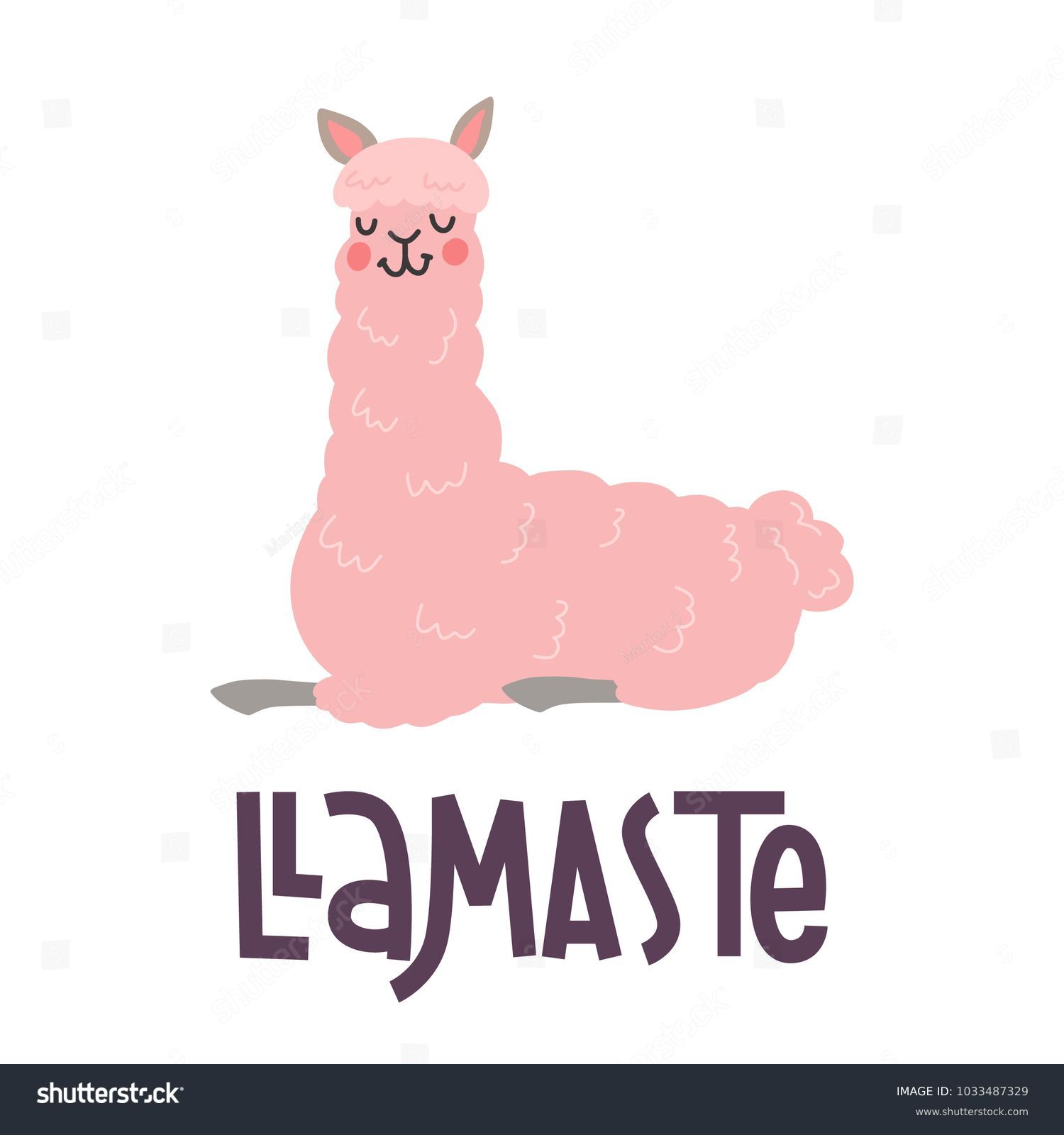 Cute Llamas Alpaca Hand Drawn Cartoon Stock Vector Royalty Free 1033487329 Shutterstock 1521