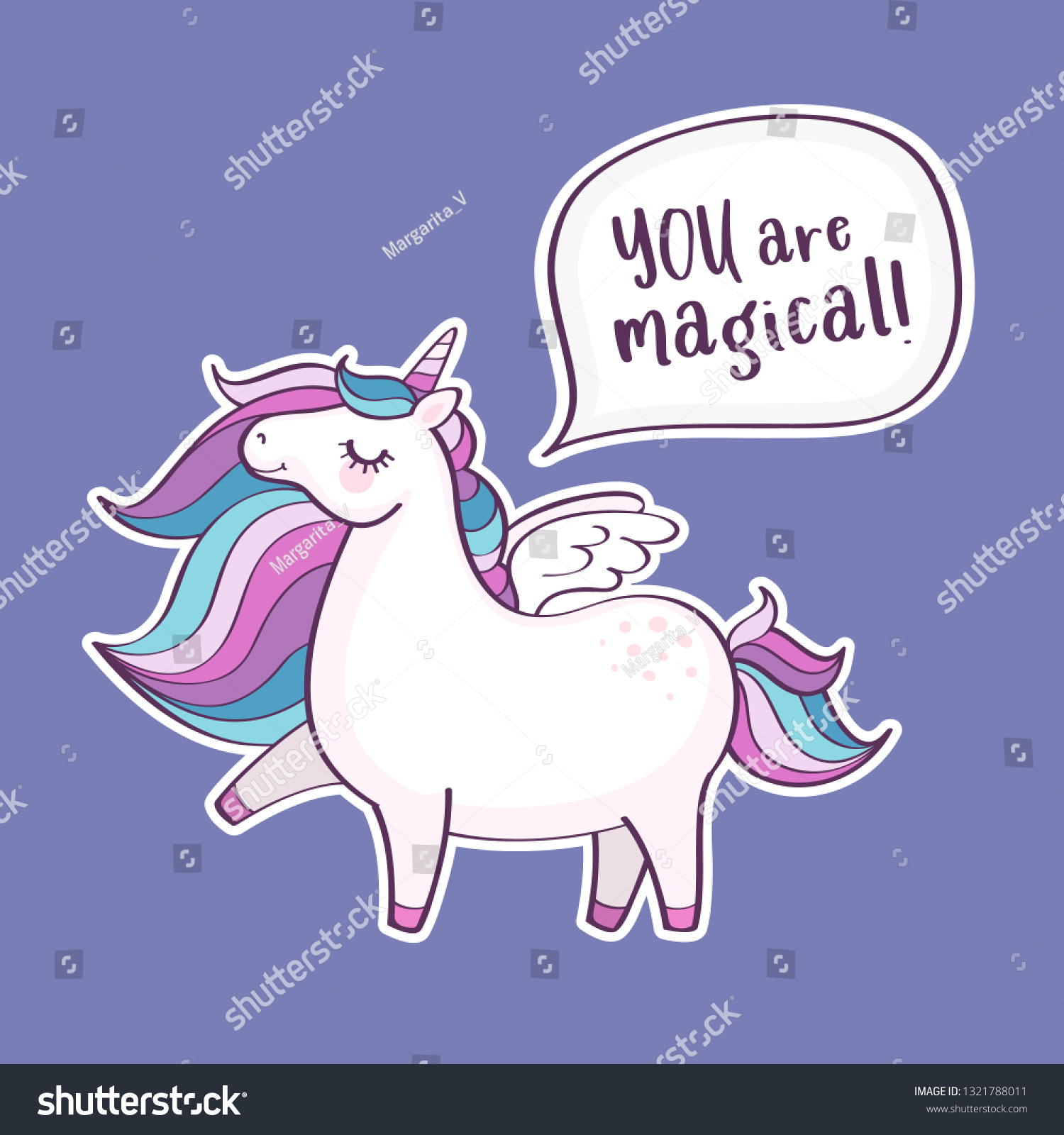 cute magical unicorn inscription you magical stock vector royalty free 1321788011 shutterstock