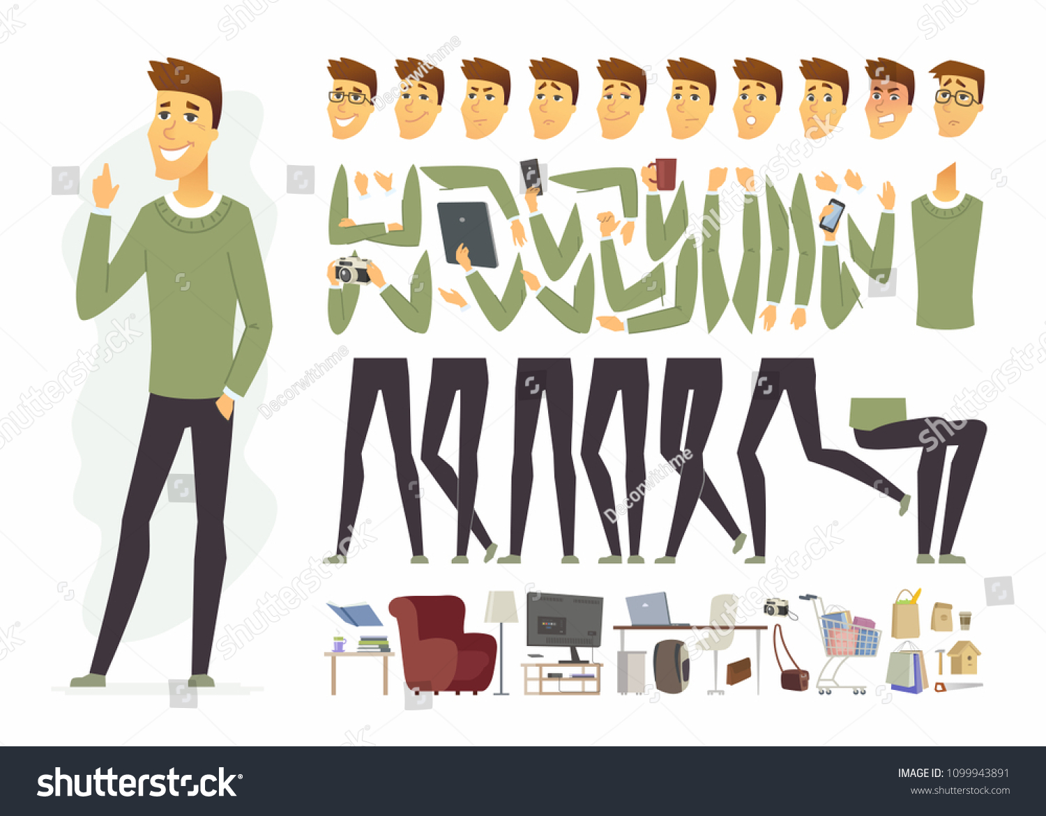 Cute Man Vector Cartoon People Character Stock Vector Royalty Free Cute Man Vector Cartoon People Character Stock Vector Royalty Free