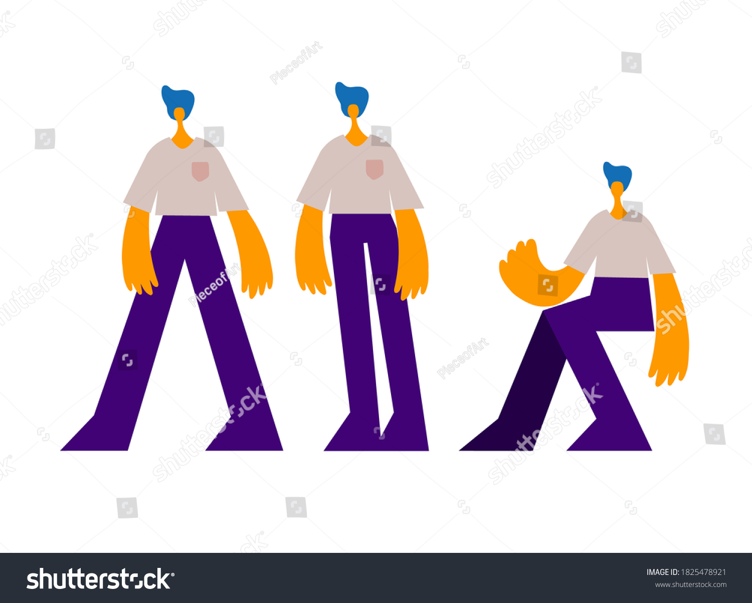 Cute Man Vector Cartoon People Character Stock Vector Royalty Free Cute Man Vector Cartoon People Character Stock Vector Royalty Free