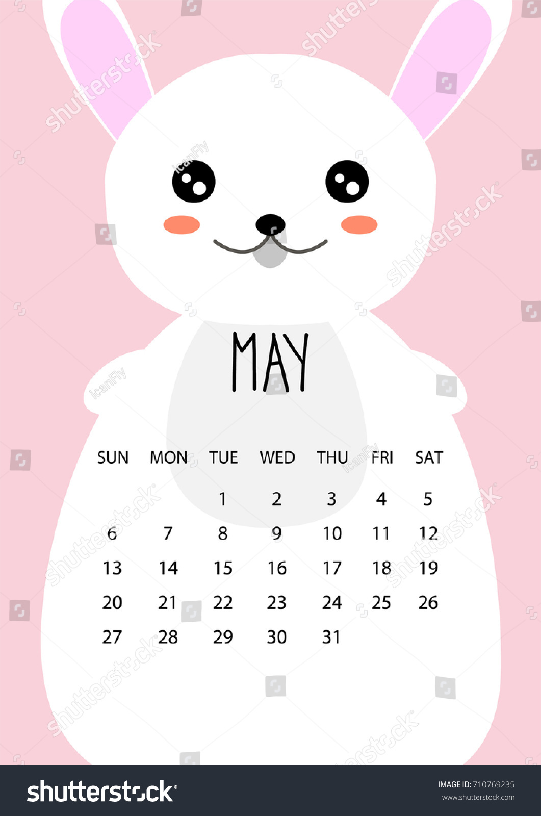 Illustration Calendar Design : Cute month calendar design year stock vector Illustration Calendar Design : Cute month calendar design year stock vector