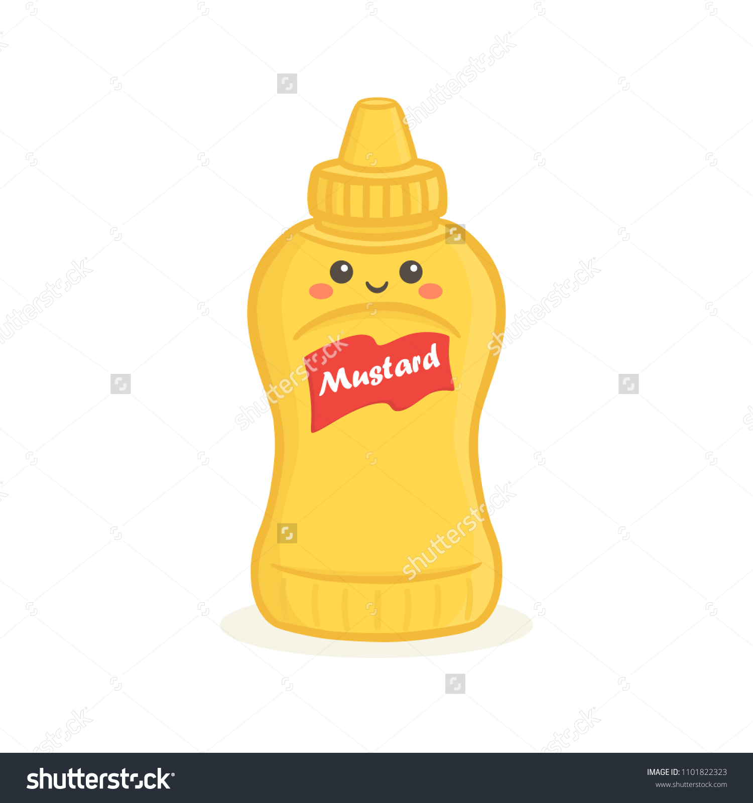 Download Cute Mustard Yellow Sauce Bottle Vector Stock Vector Royalty Free 1101822323 PSD Mockup Templates