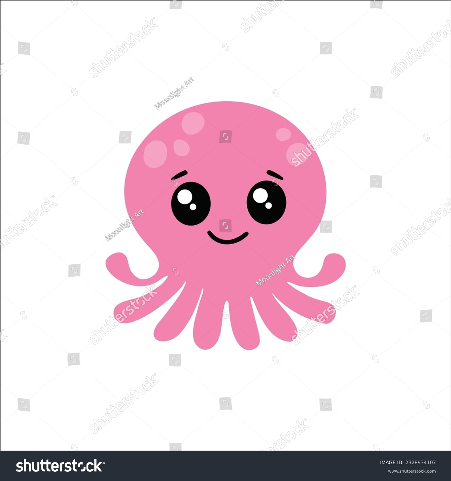 SVG of Cute Octopus Svg, Ocean Animal svg, Baby svg, Baby Clothes, Baby Shower, SVG File for Cricut or Silhouette, Digital Download, Baby Girl svg