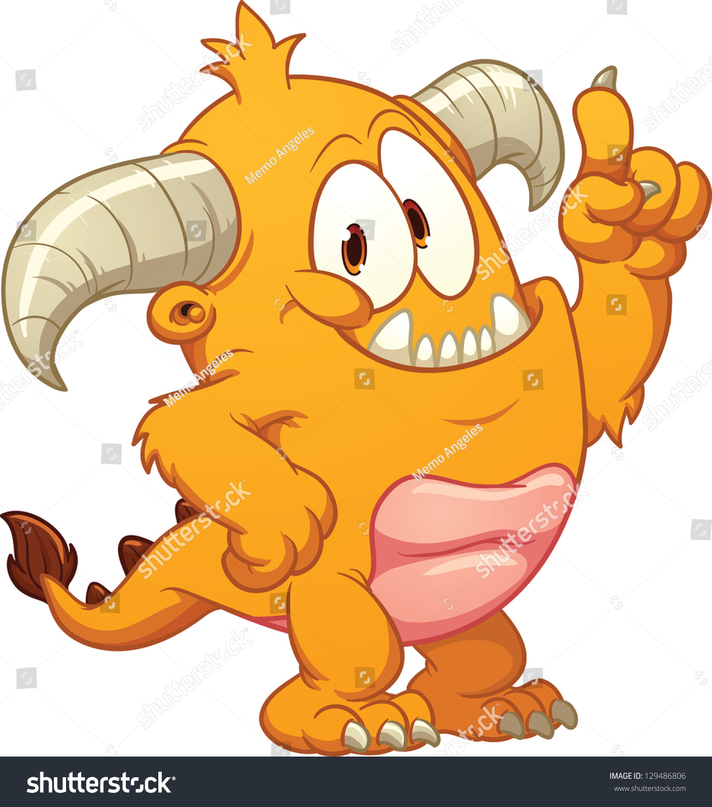 Cute Orange Monster Vector Clip Art Stock Vector Royalty Free 129486806 Cute Orange Monster Vector Clip Art Stock Vector Royalty Free 129486806