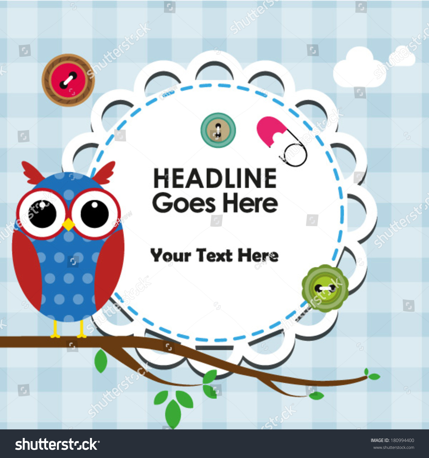 Cute Owl On Branch Frame Text Stock Vector Shutterstock - Cute Owl On Branch With Frame For Text cute owl on branch frame text stock vector shutterstock - cute owl on branch with frame for text
