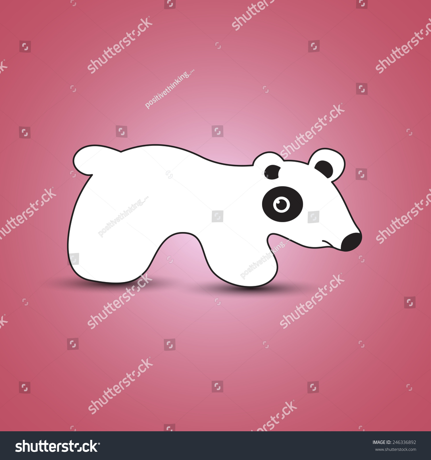 Cute Panda Cartoon Panda Vector Stock Vector Royalty Free 246336892 