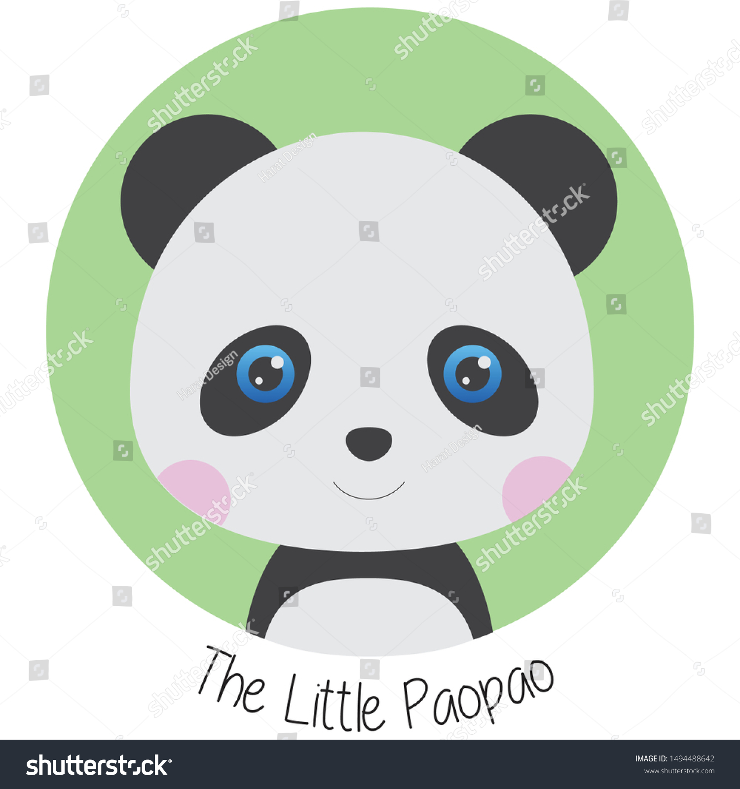 Cute Panda Designs Your Baby Very Stock Vector Royalty Free 1494488642