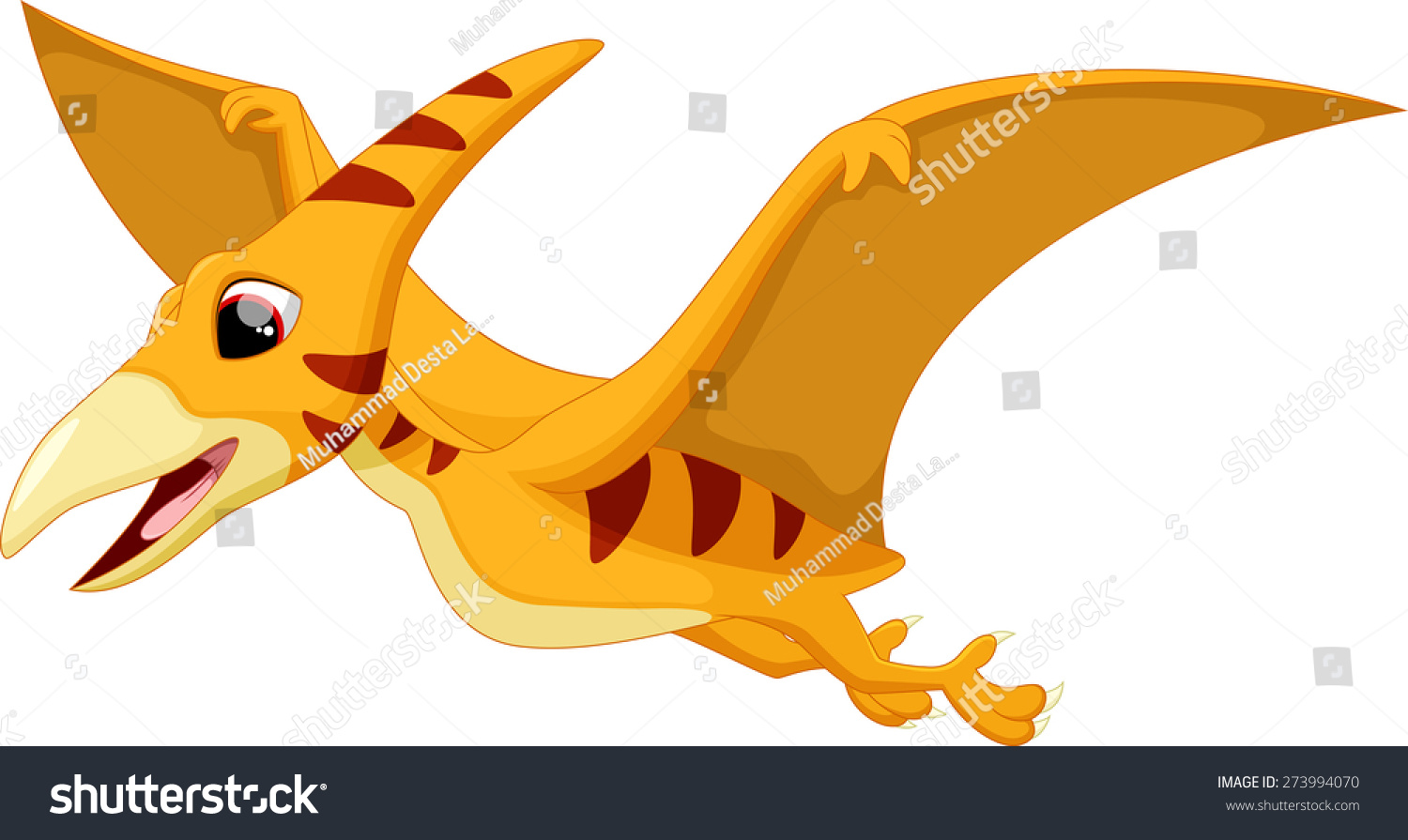 Cute Pterodactyl Cartoon Stock Vector 273994070 : Shutterstock