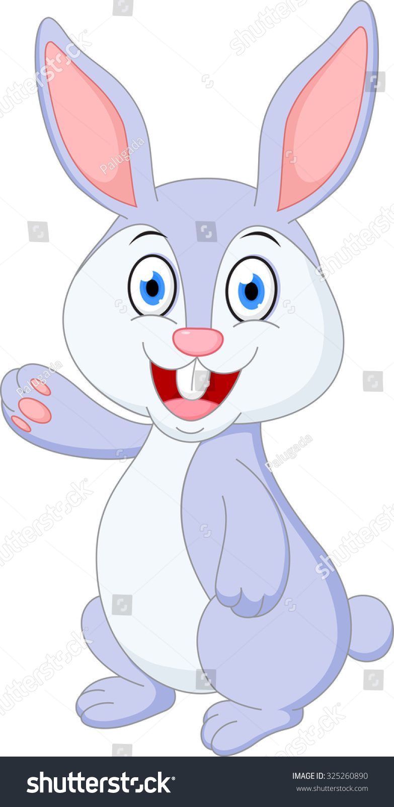 Cute Rabbit Cartoon Stock Vector (Royalty Free) 325260890