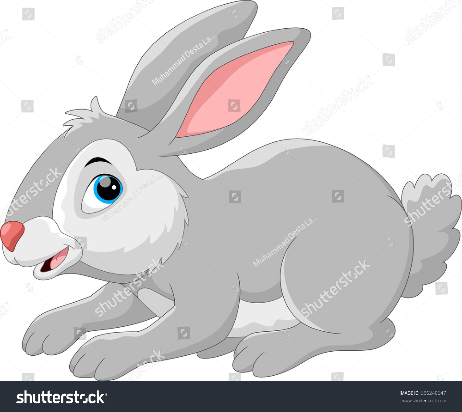Cute Rabbit Cartoon Stock Vector (Royalty Free) 656240647 - Shutterstock