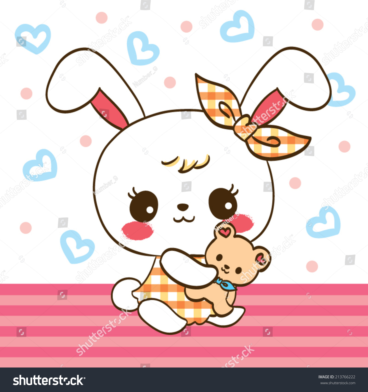 bunny and teddy bear