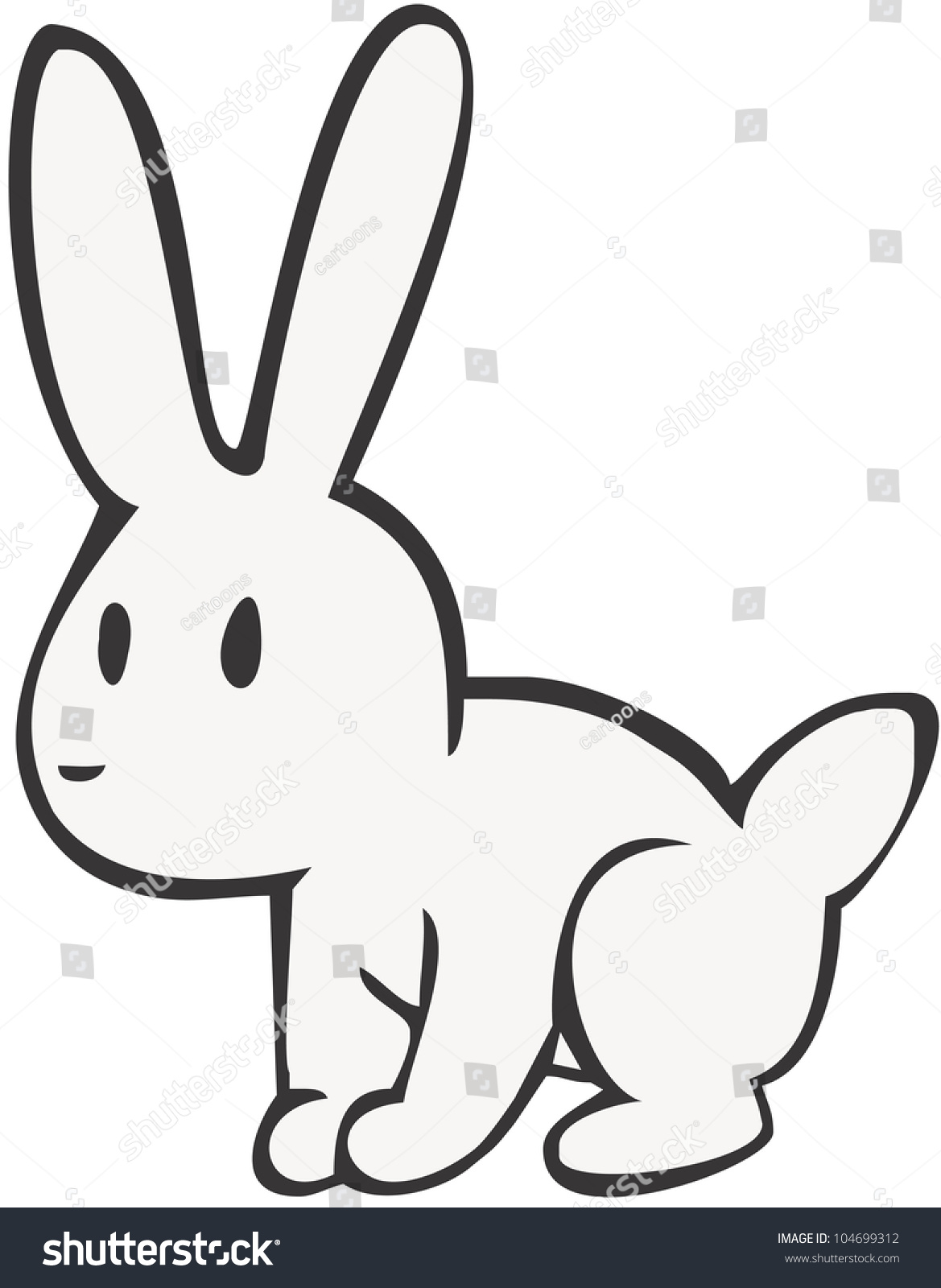 Cute Rabbit Illustration Stock Vector 104699312 - Shutterstock