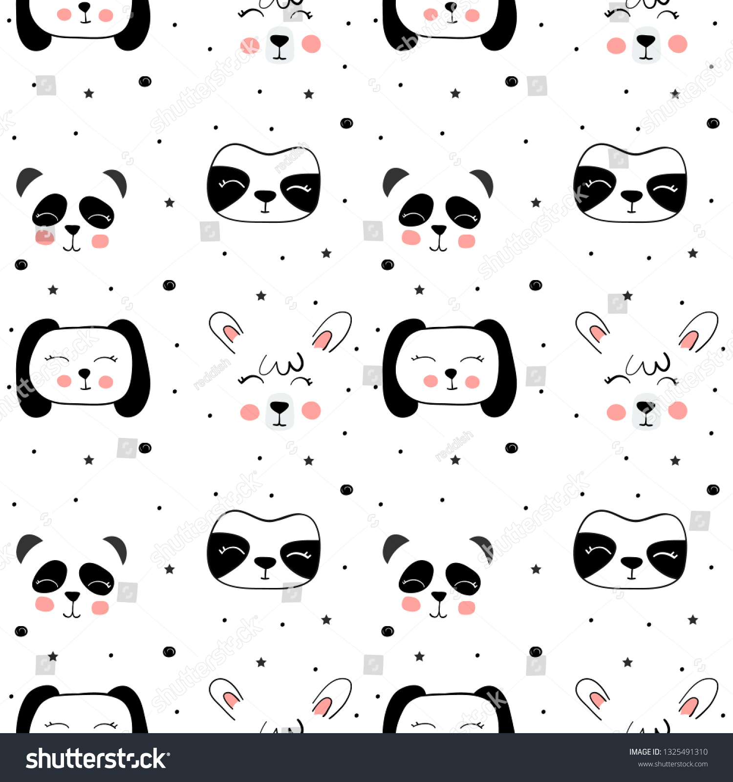 Dibujos De Anime Bonitos Y Faciles My Love Cute Panda Love You Stock Vector (Royalty Free) 734254297 |  Shutterstock