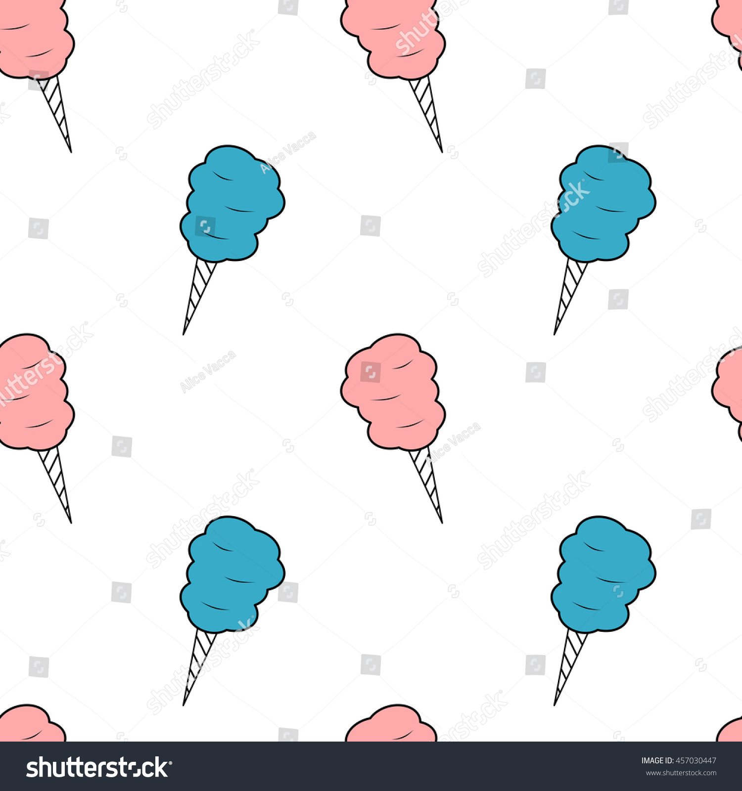 Cute Seamless Vector Pattern Background Illustration Stock Vector ...