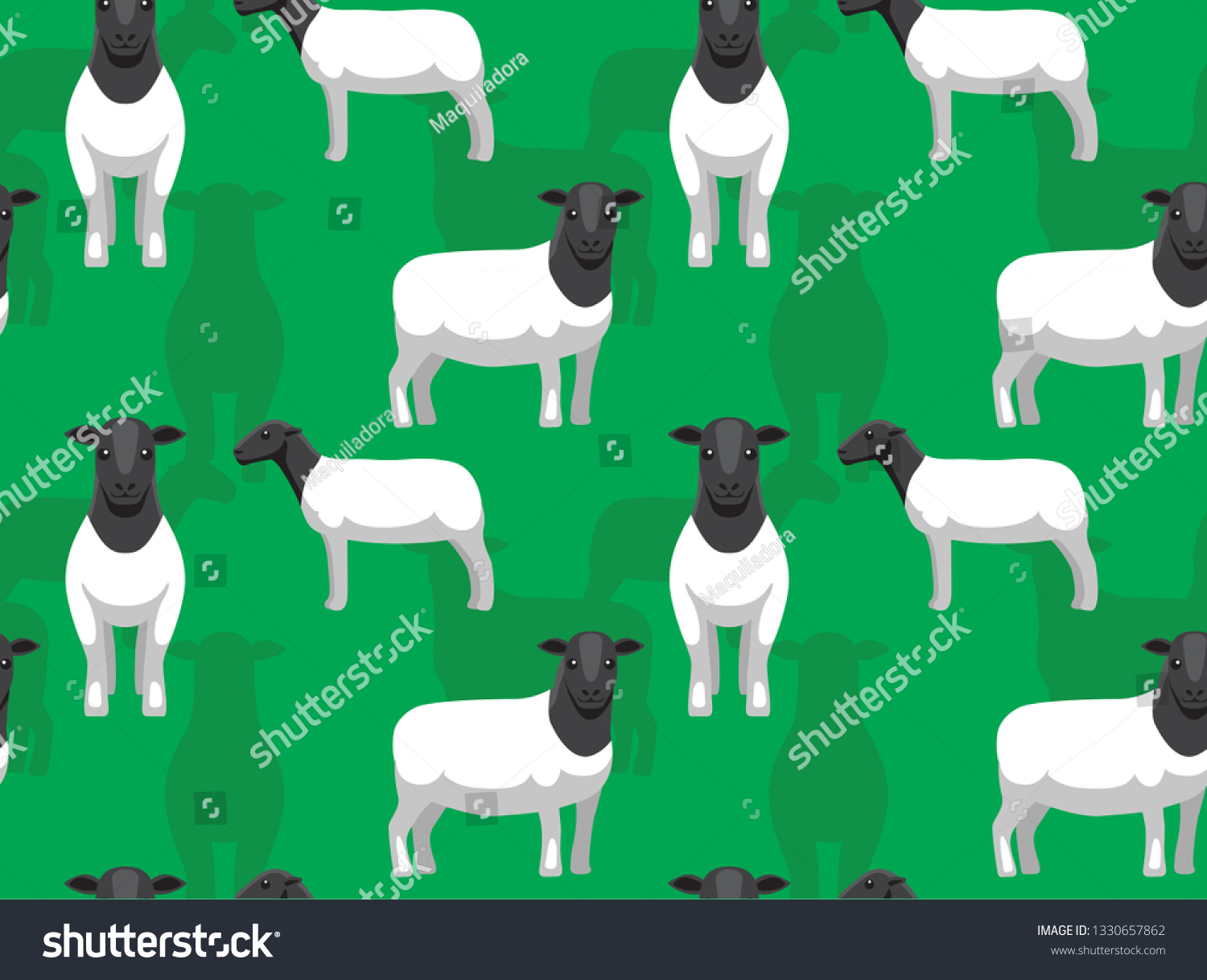 SVG of Cute Sheep Dormer Background Seamless Wallpaper svg