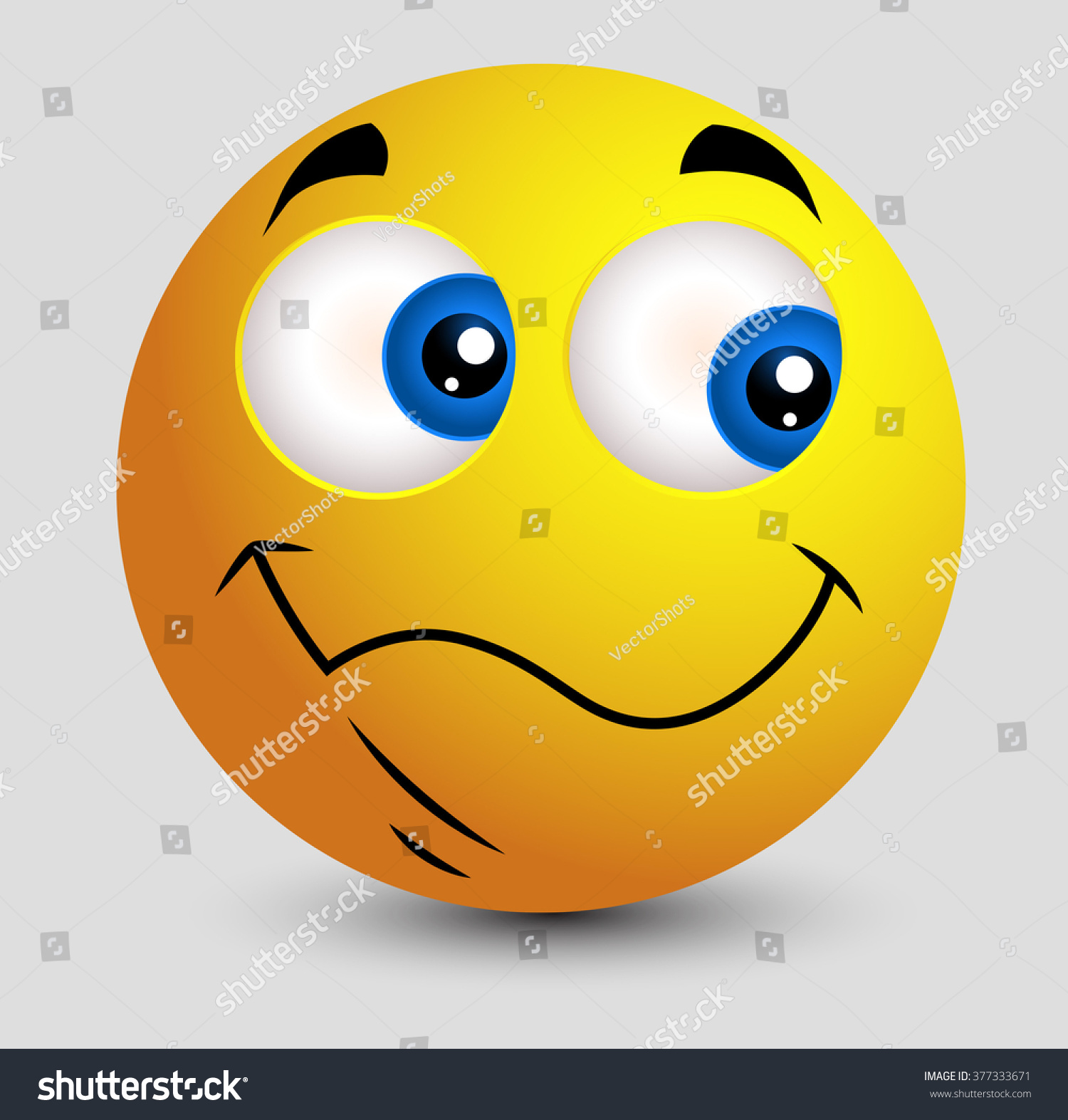 Download Cute Side Eyes Emoji Smiley Emoticon Stock Vector 377333671 - Shutterstock