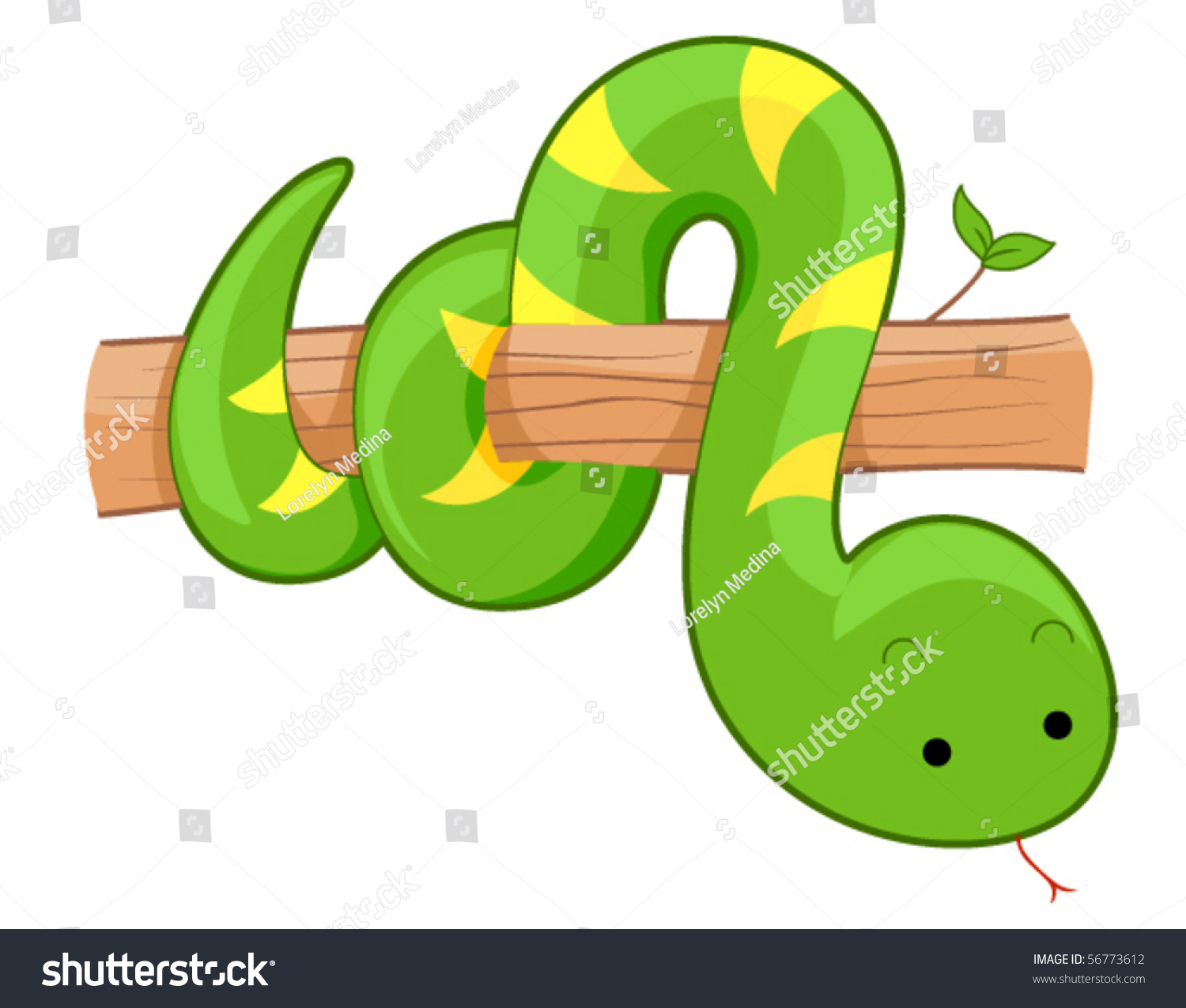 Cute Snake - Vector - 56773612 : Shutterstock