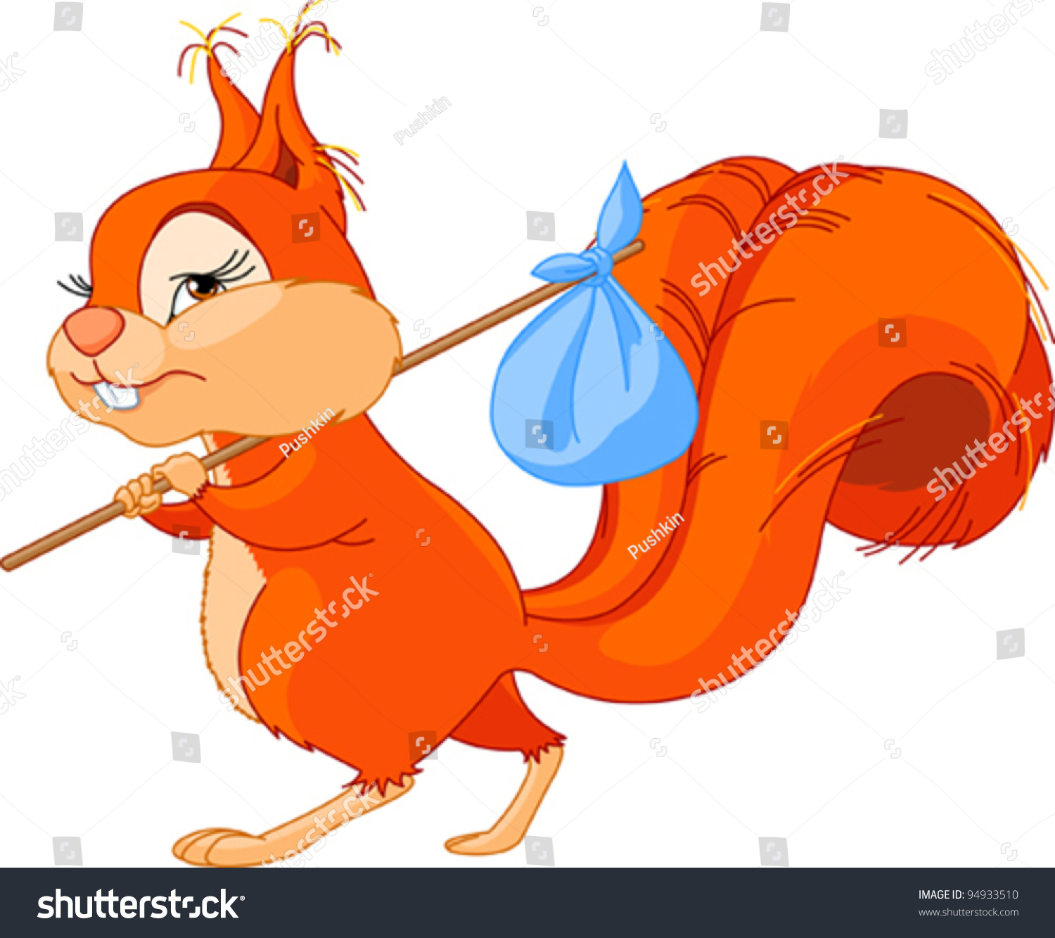 hurt squirrel clipart