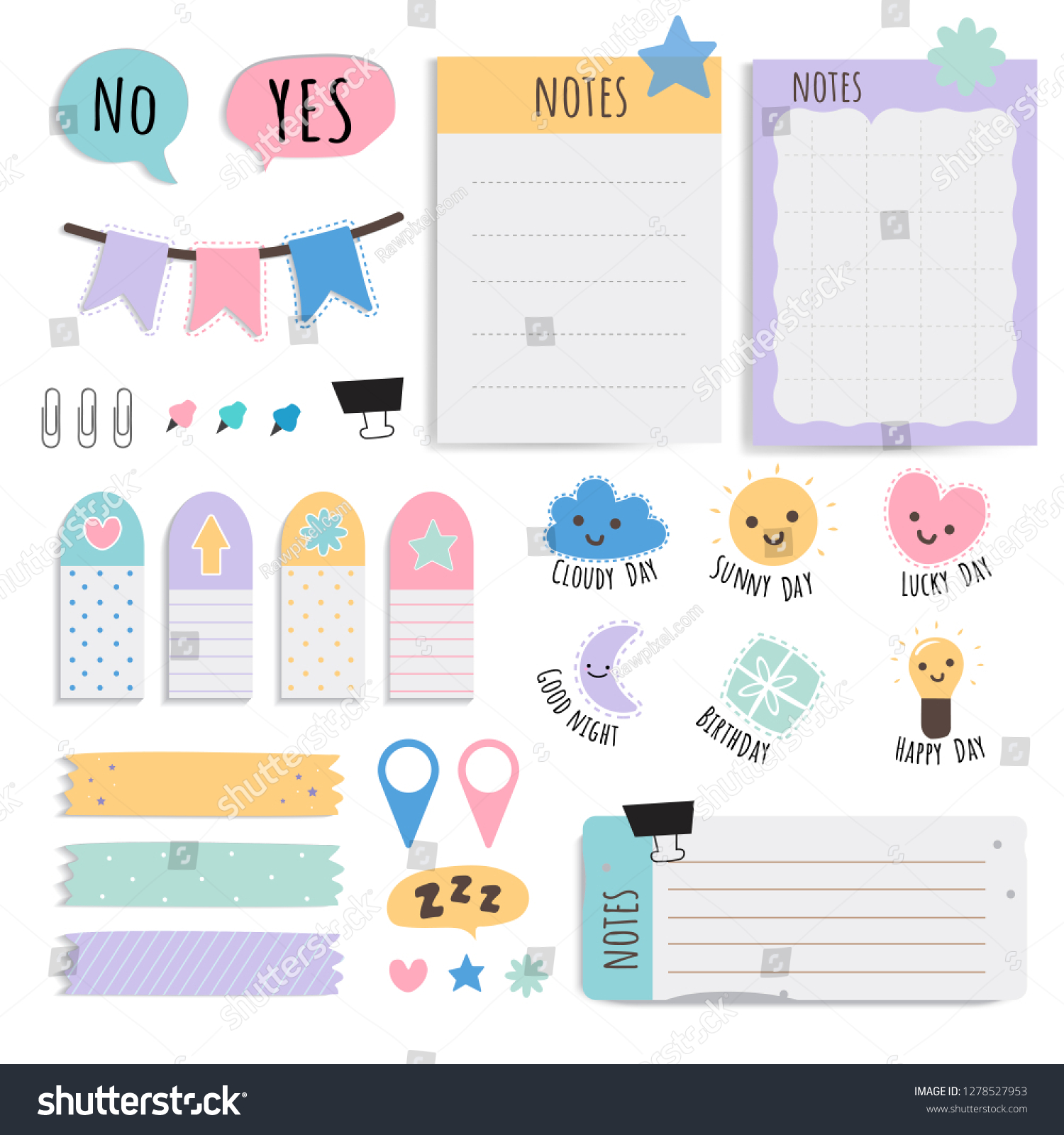 Cute Sticky Notes,Sticky Memo Set 