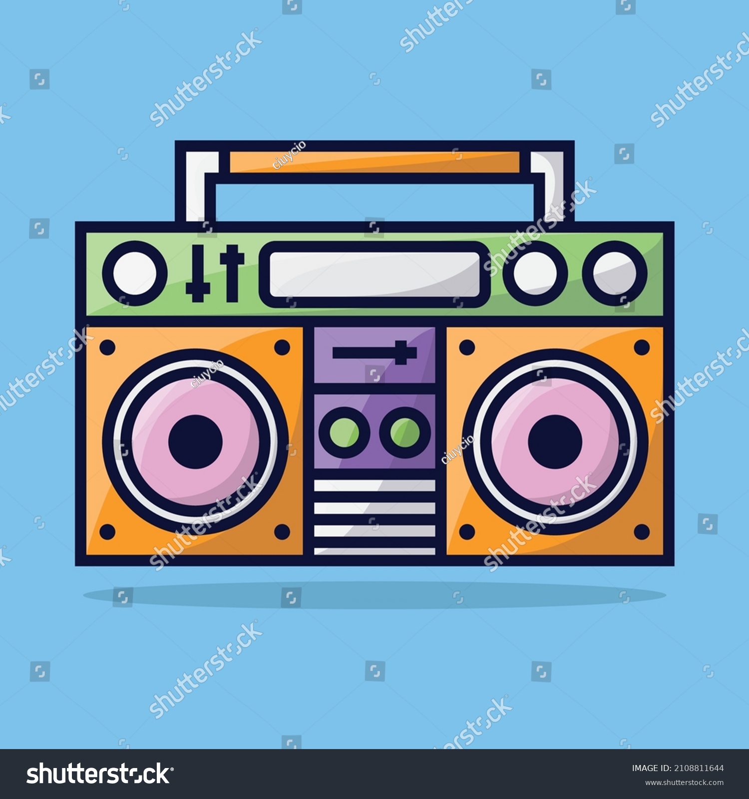 Cute Tape Cartoon Vector Icon Illustration Stock Vector (Royalty Free ...