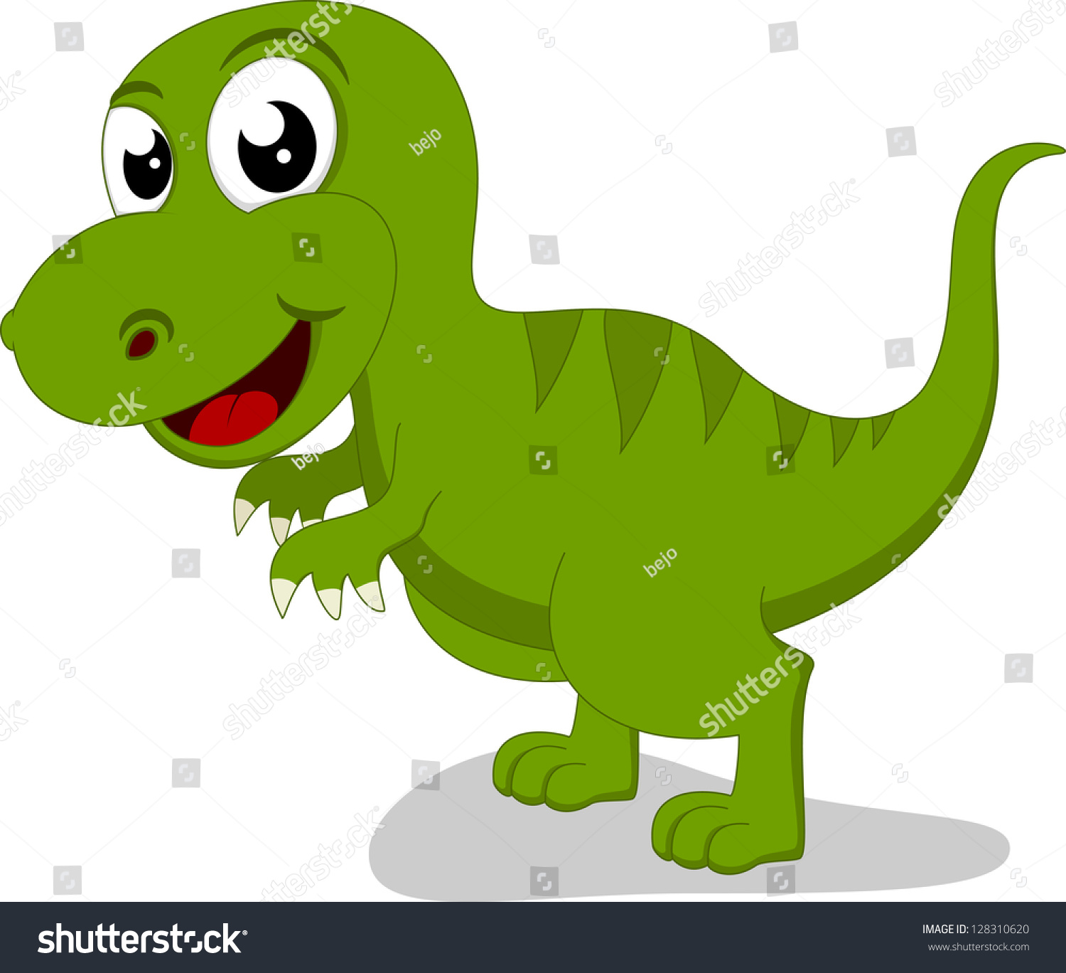 Cute Tyrannosaurus Rex Cartoon Stock Vector Royalty Free