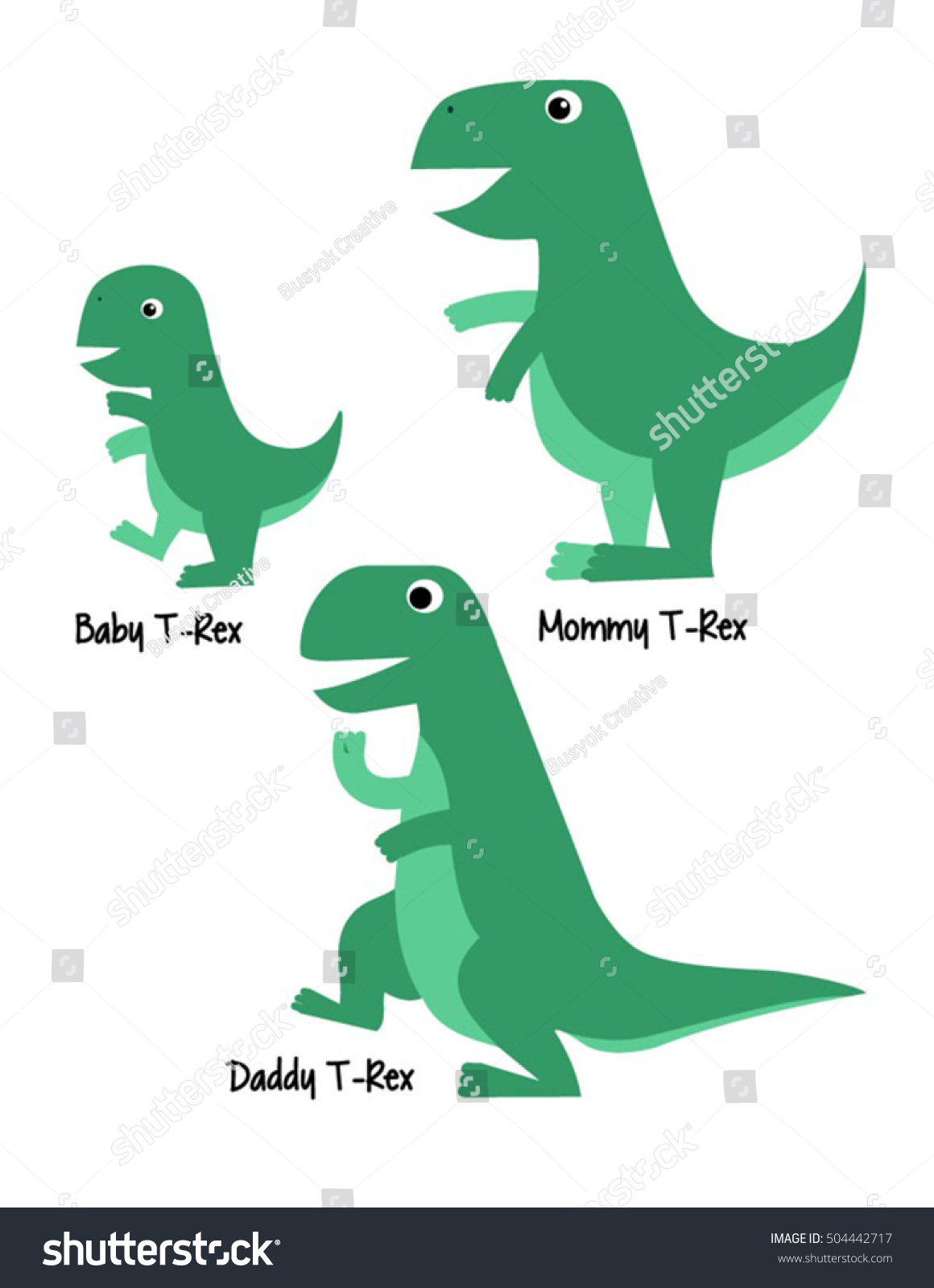 t rex family dinosaurs