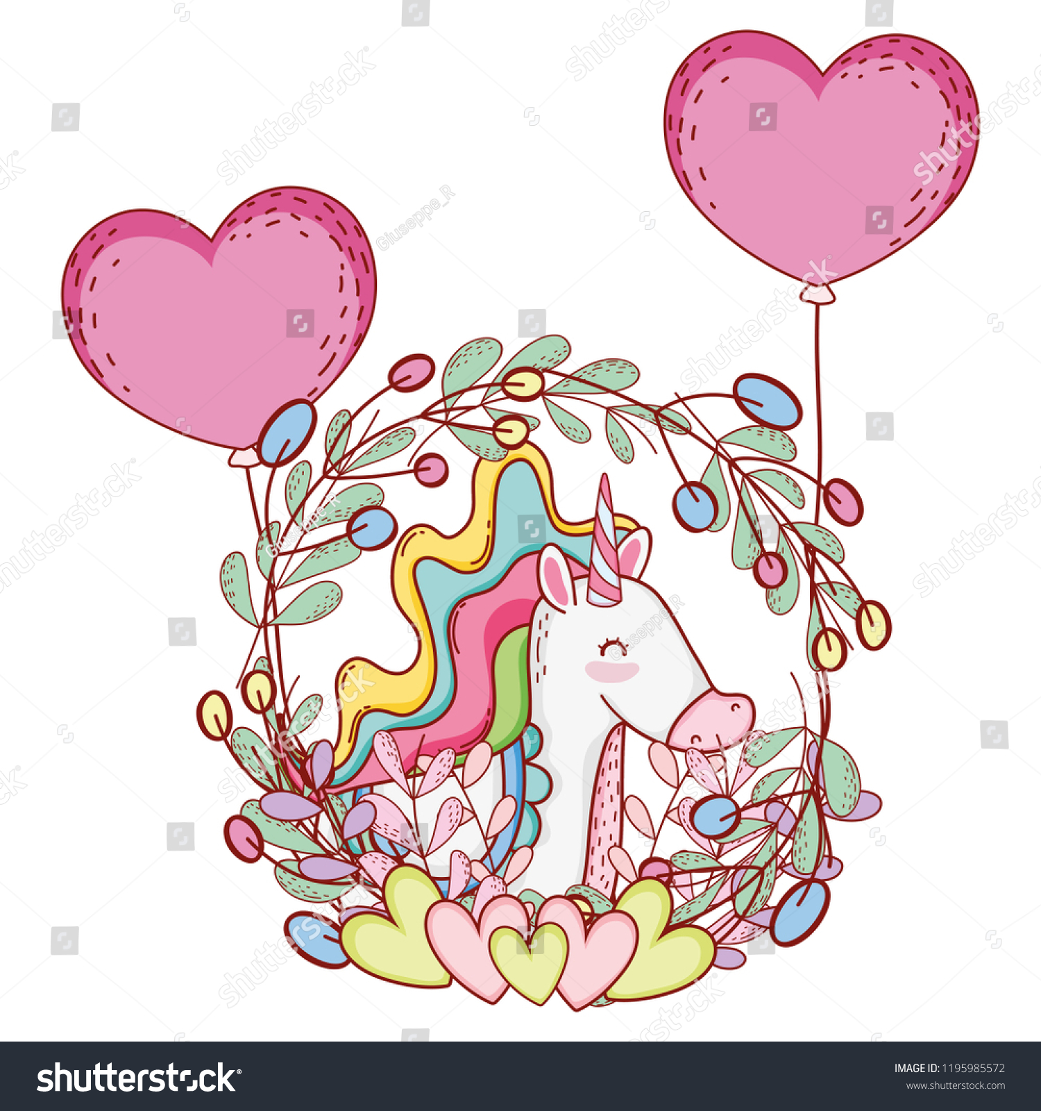 Cute Unicorn Cartoons Vector có sẵn miễn phí bản quyền Shutterstock